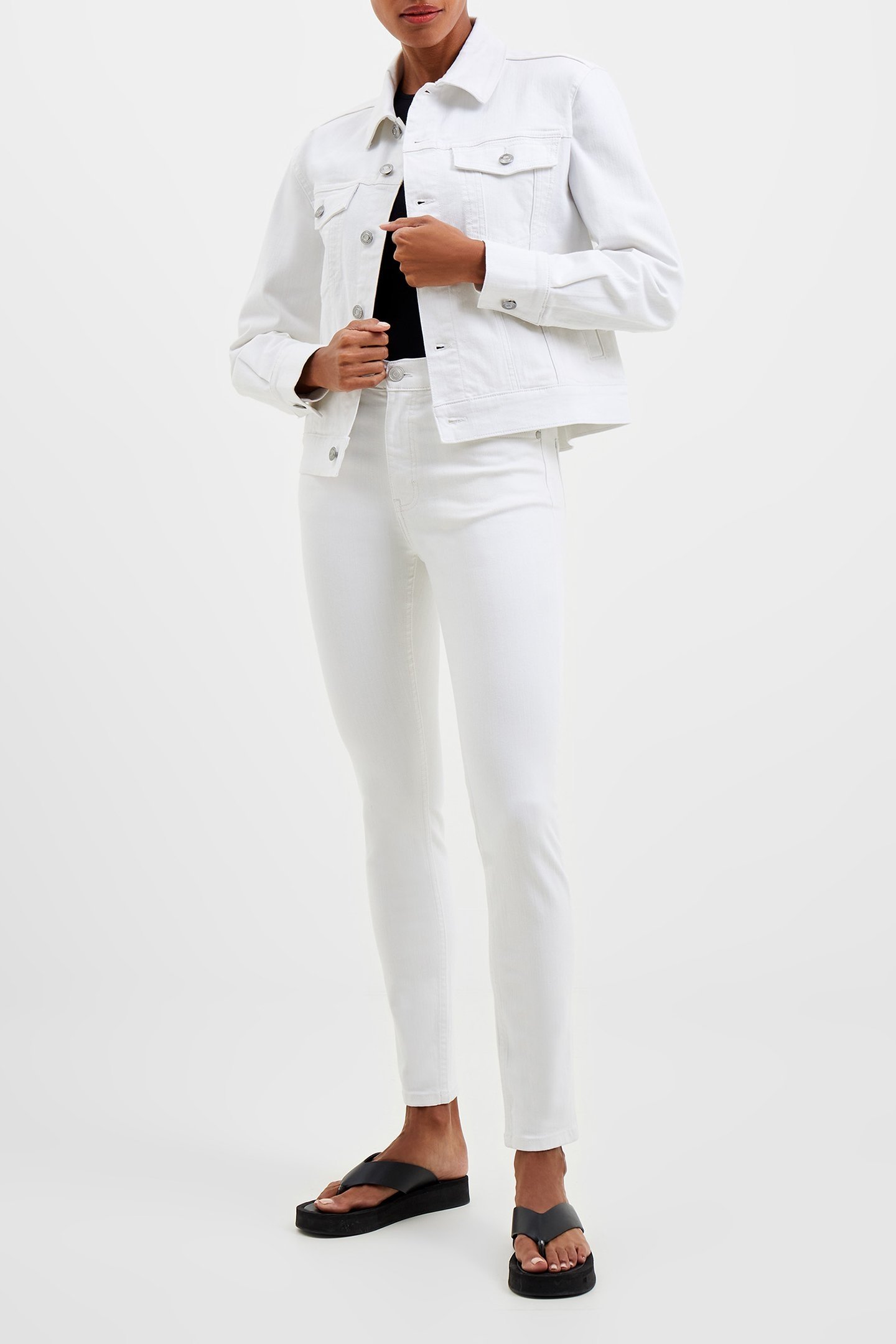 STRETCH TRUCKER JCKT WHITE 2