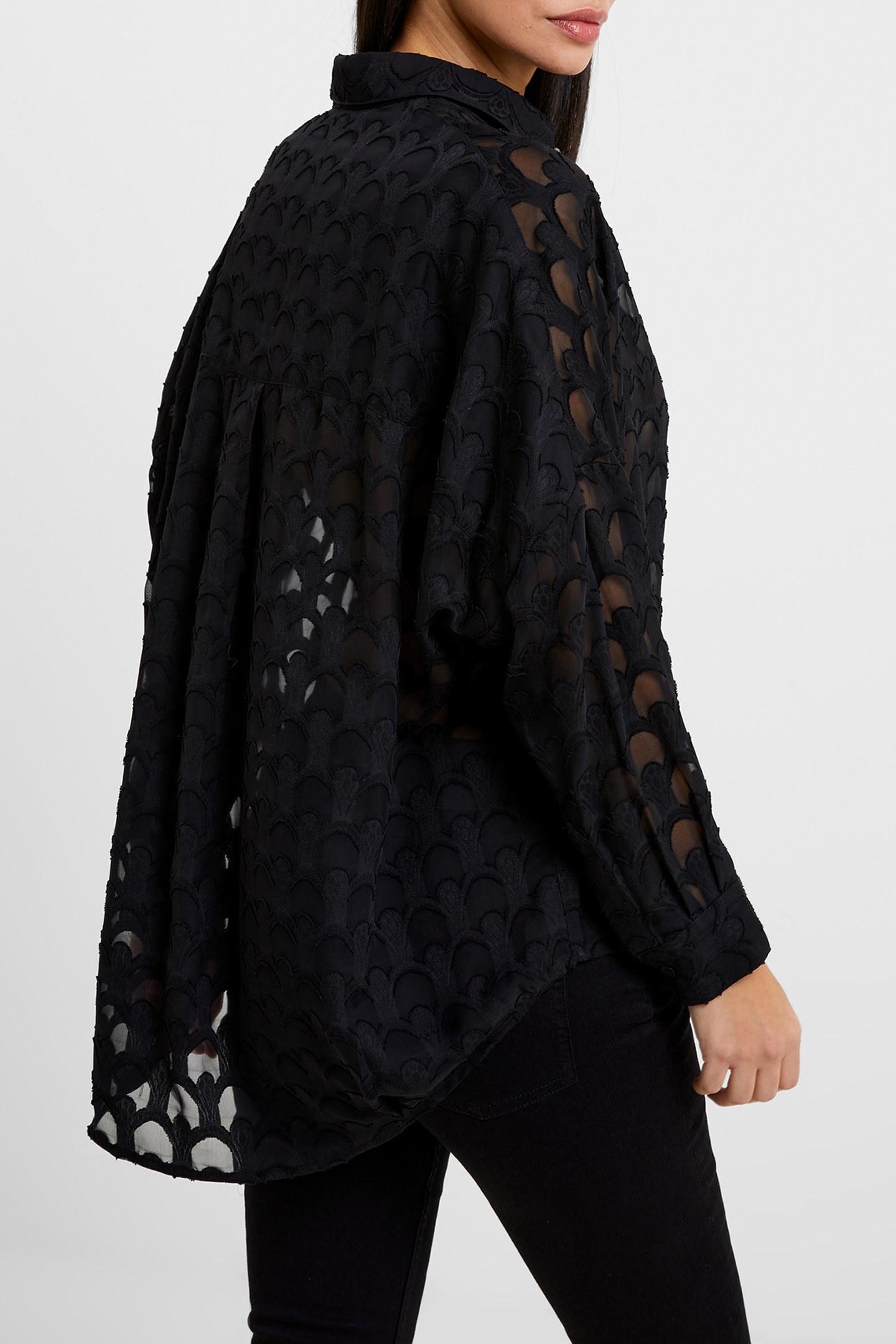 GEO BURNOUT POPOVER SHIRT BLACKOUT 4