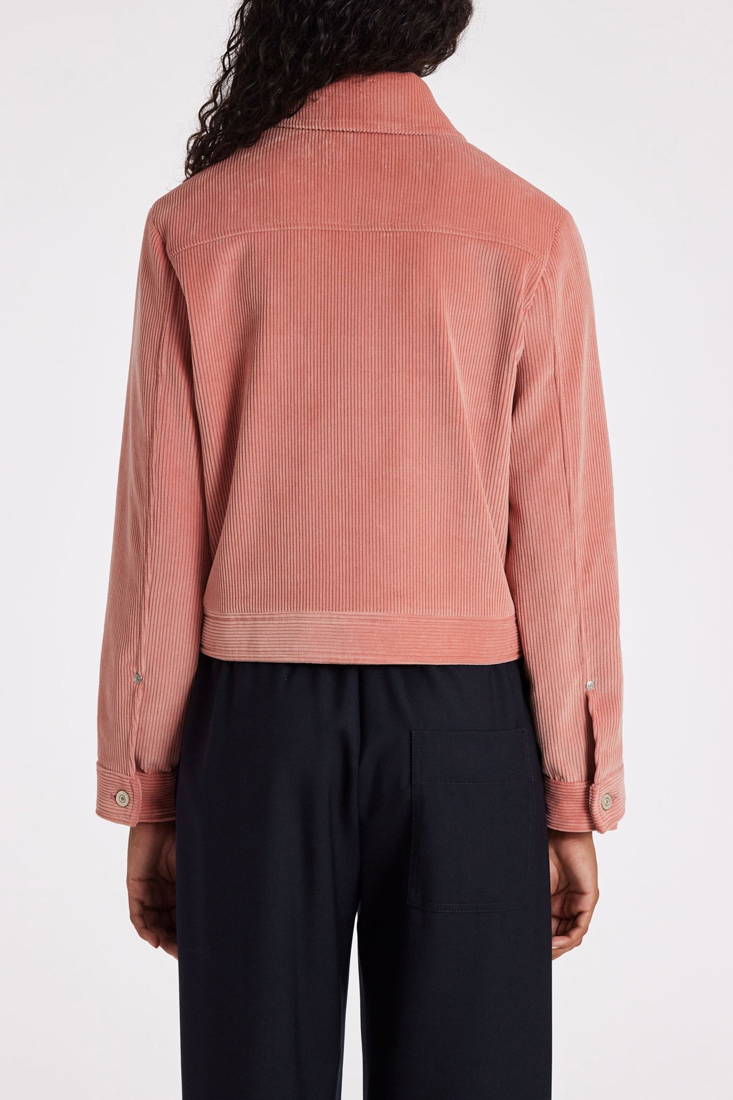 WOMENS JACKET CORD POWDER PINK 2