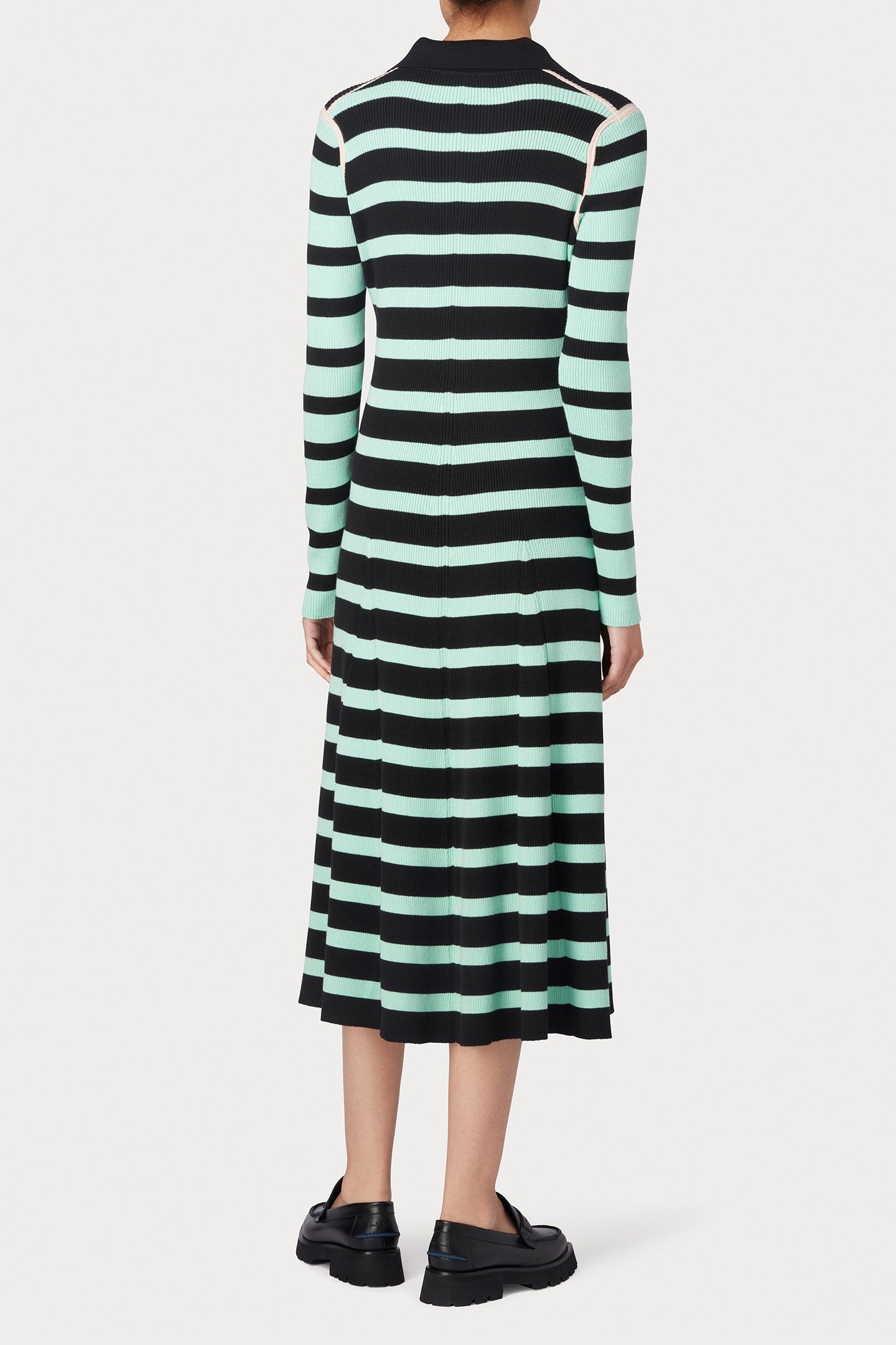 WOMENS KNITTED DRESS BLACK 2