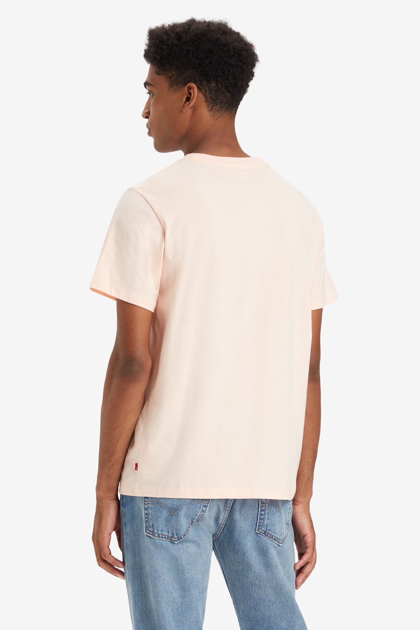 GRAPHIC CREWNECK TEE SSNL BW PALE PEACH 4