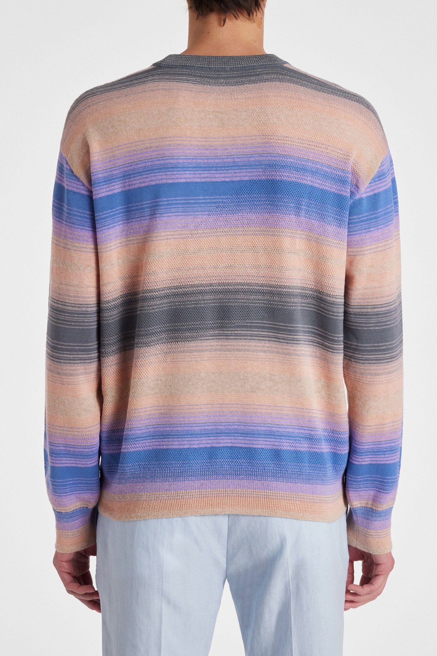 MENS SWEATER CREW NECK BLUE 2