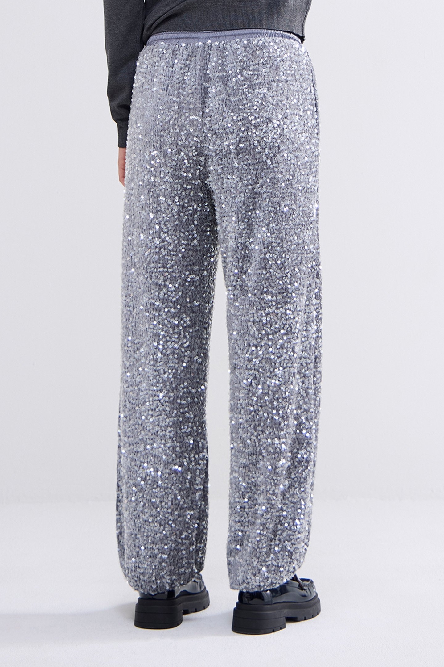 PANTS SEQUINS VELOURS GREYS 2