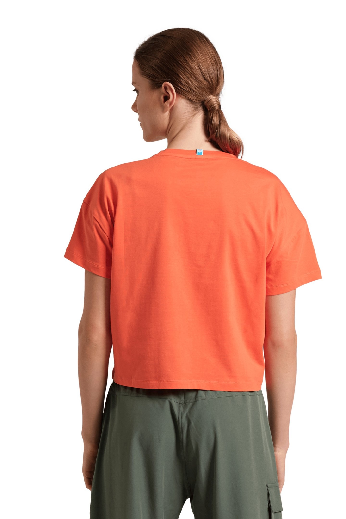 WOMEN'S ARENA CROP TEE PRINTED CALYPSO CORAL 2