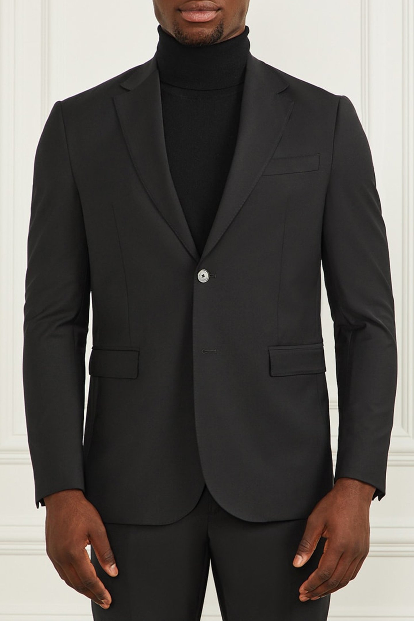 SEAN 2B NOTCH BLAZER JET BLACK A996 1