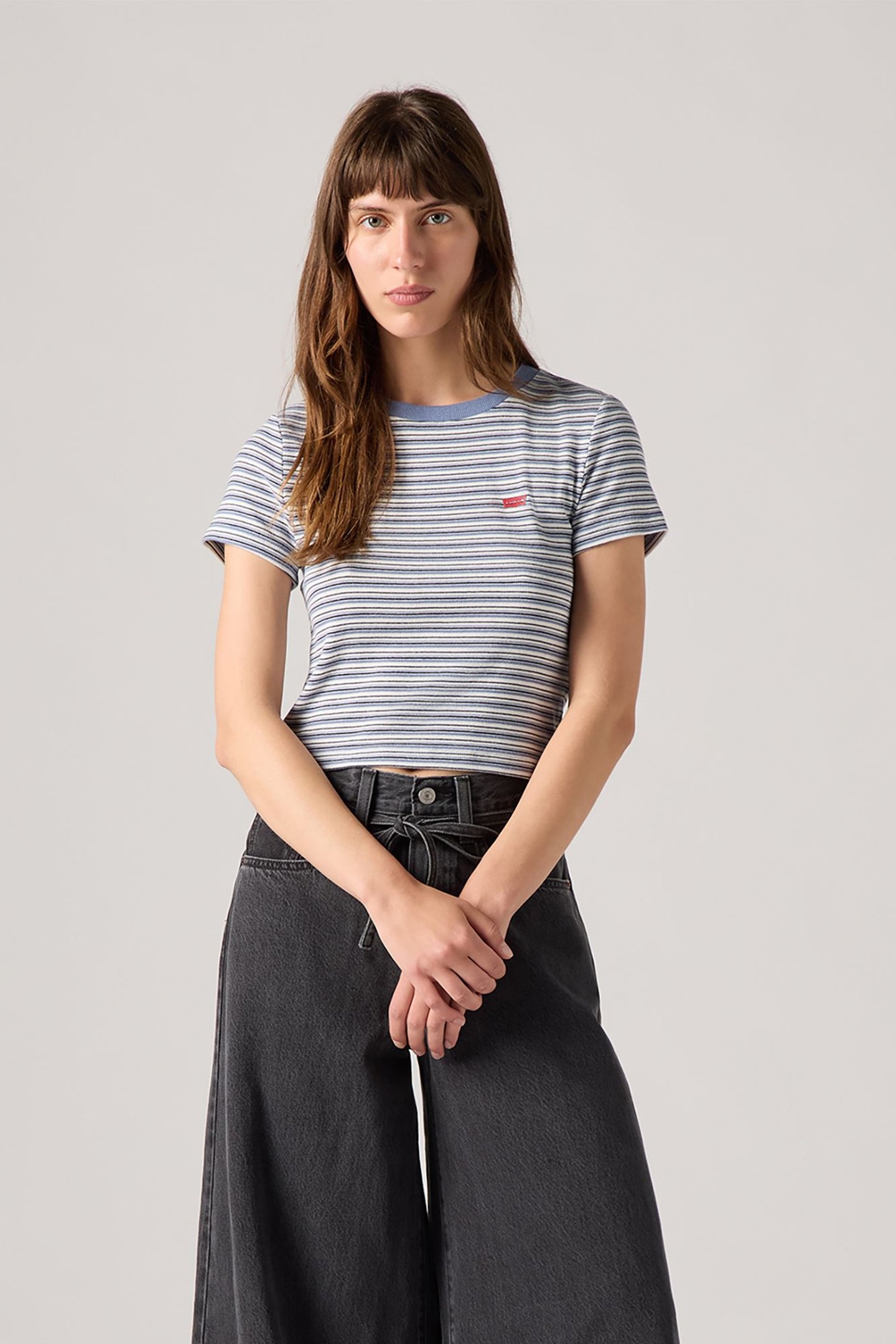 ESSENTIAL SPORTY TEE MEG STRIPE CLOUD DANCER 1