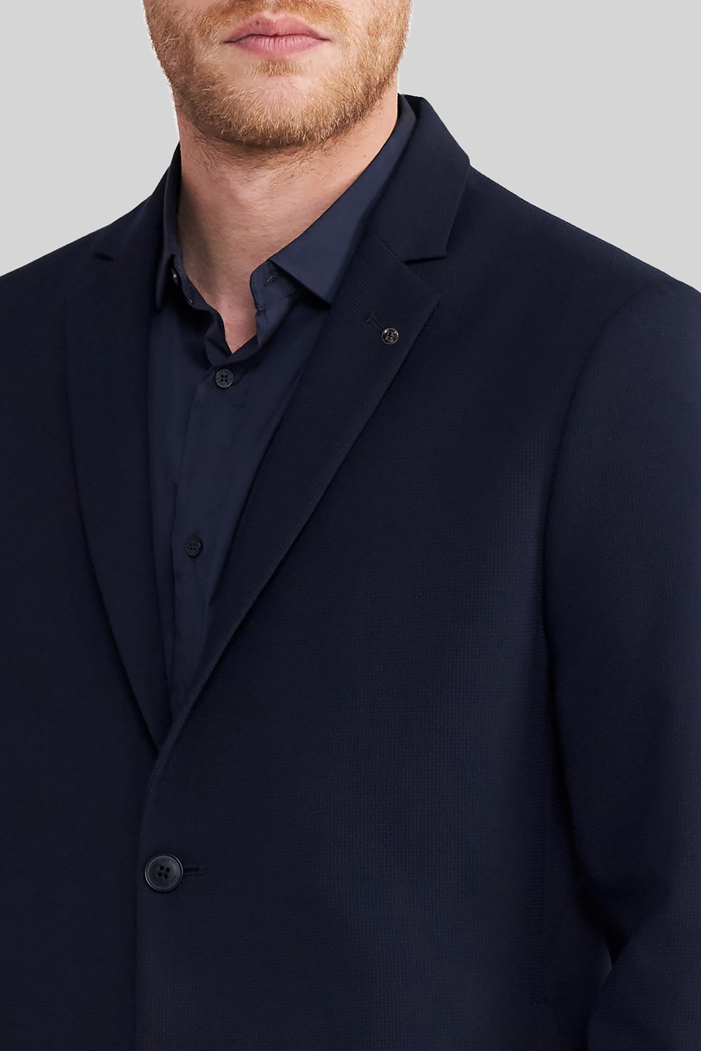 NAVY SEERSUCKER SUIT JACKET 5