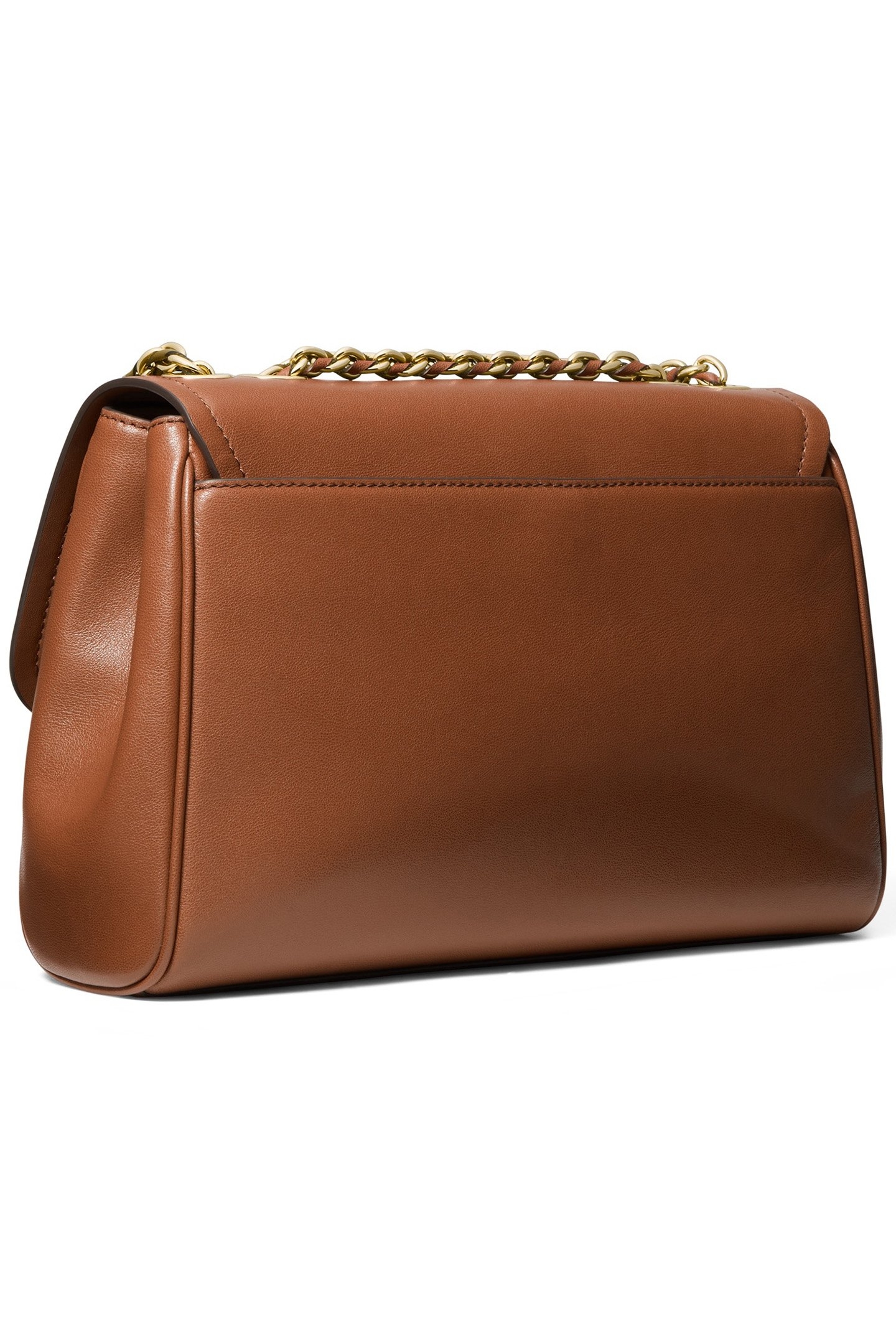 PARKER LARGE CHAIN SHOULDER BAG IN BROWN LEATHER 3