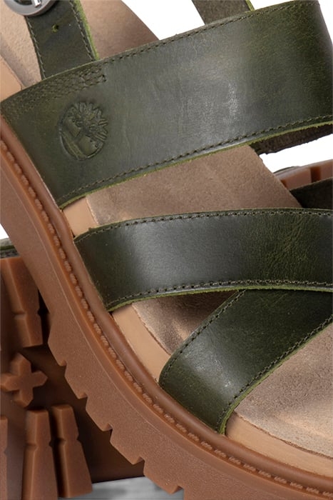 CLAIREMONT WAY BACKSTRAP SANDAL DARK GREEN FULL GRAIN 4
