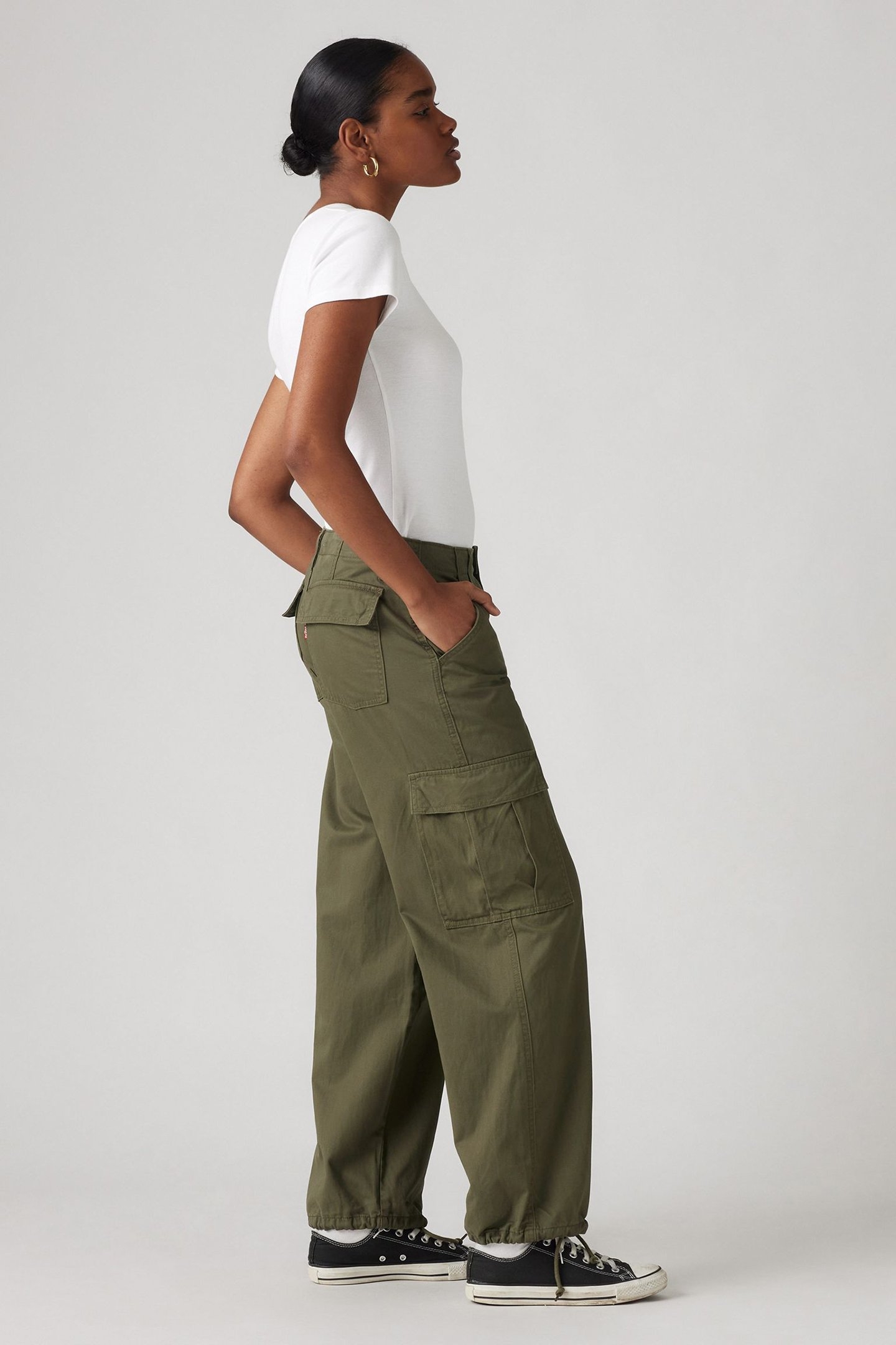 94 BAGGY CARGO ARMY GREEN 3