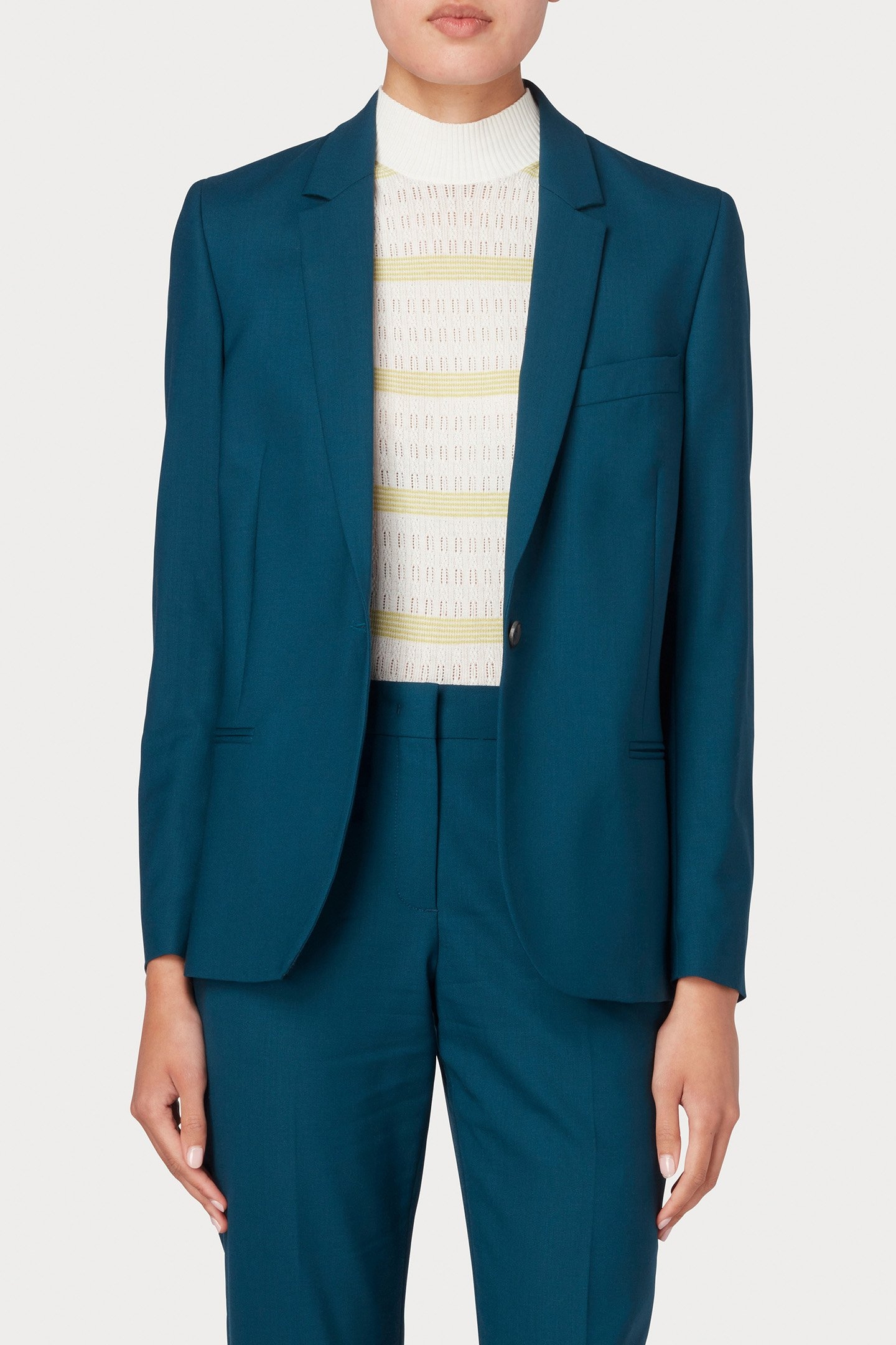 WOMENS JACKET PETROL BLUE 1