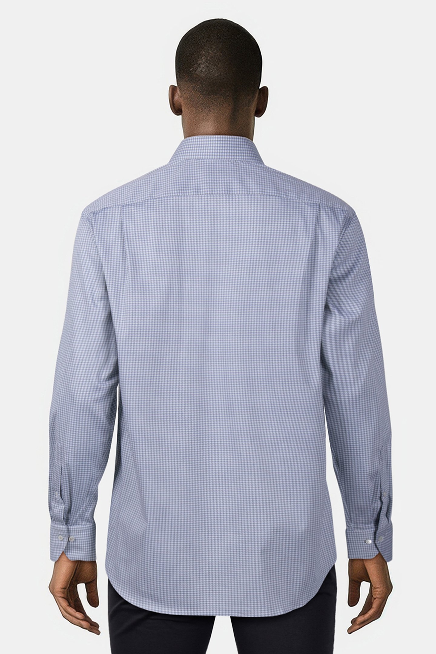 FITTED BODY/36, RC CUFF BLUE CHECK 2