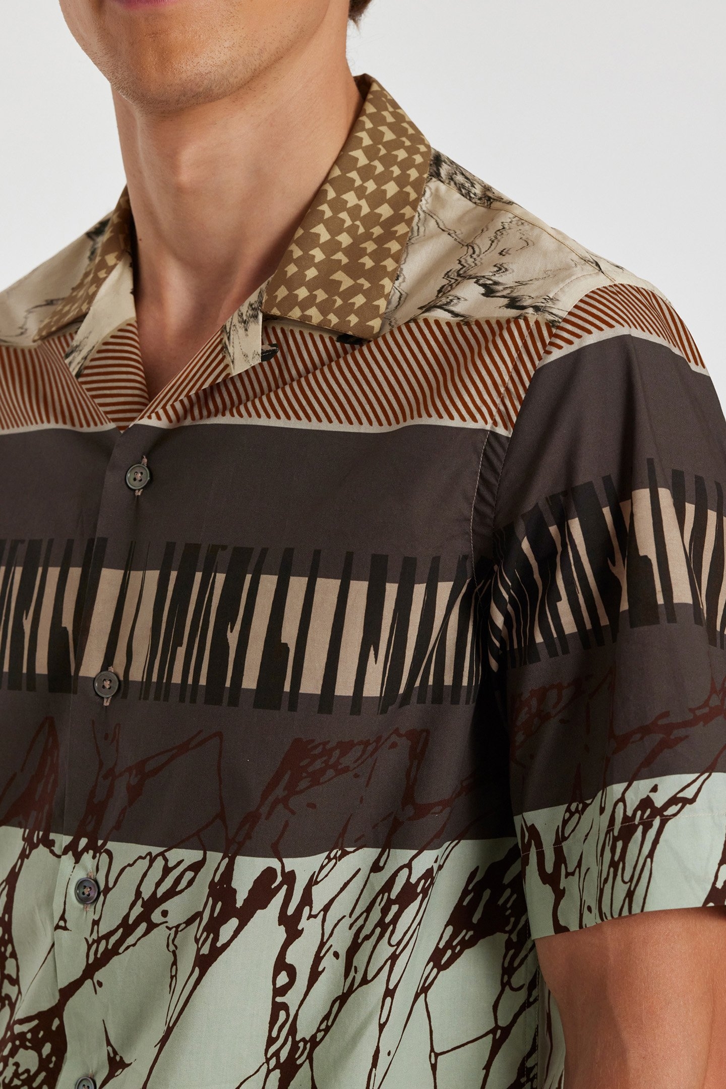 MENS S/S REGULAR FIT SHIRT OCHRE YELLOW 5