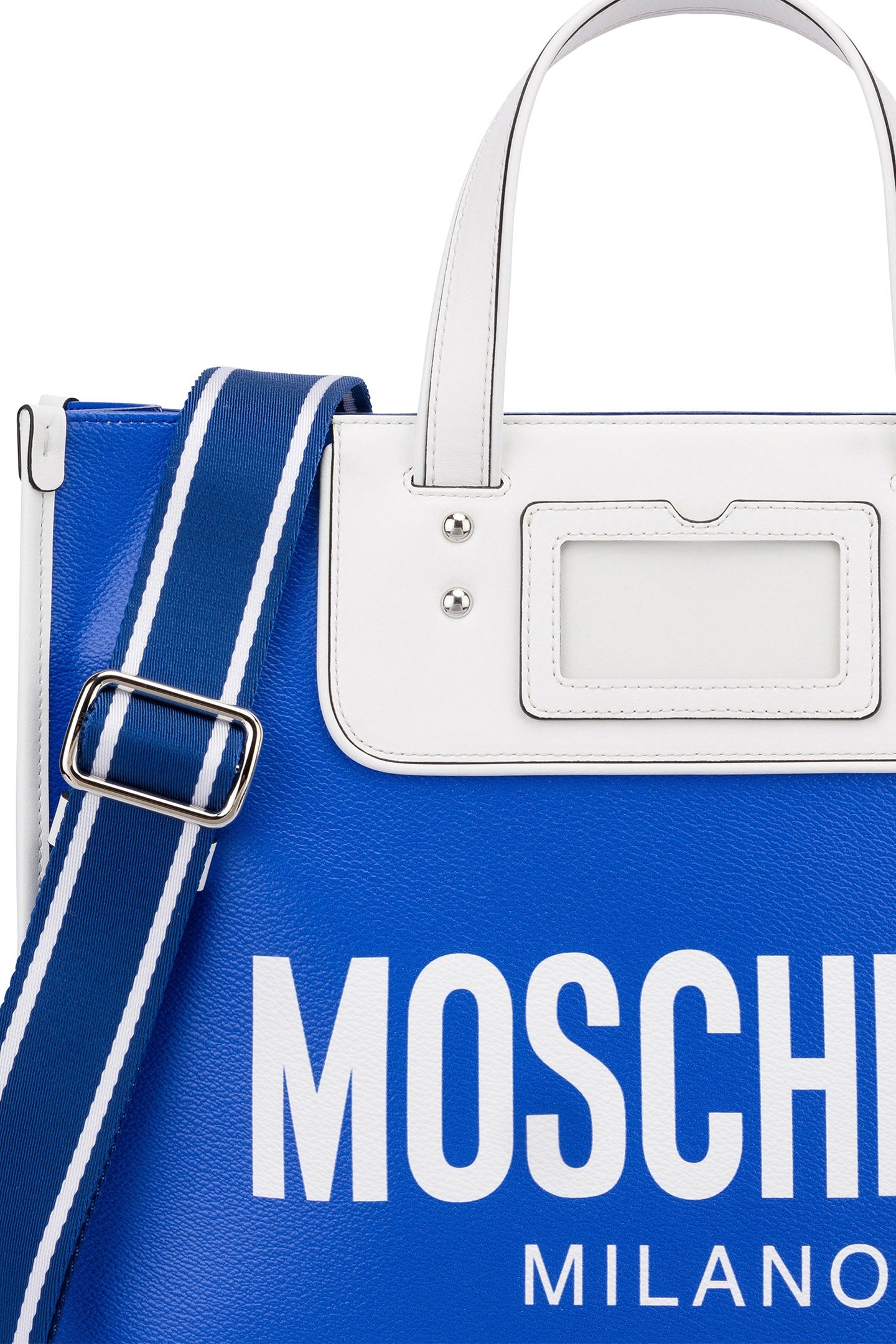 DOUBLE SMILEY® WORLD CALFSKIN SHOPPER BLUE 4