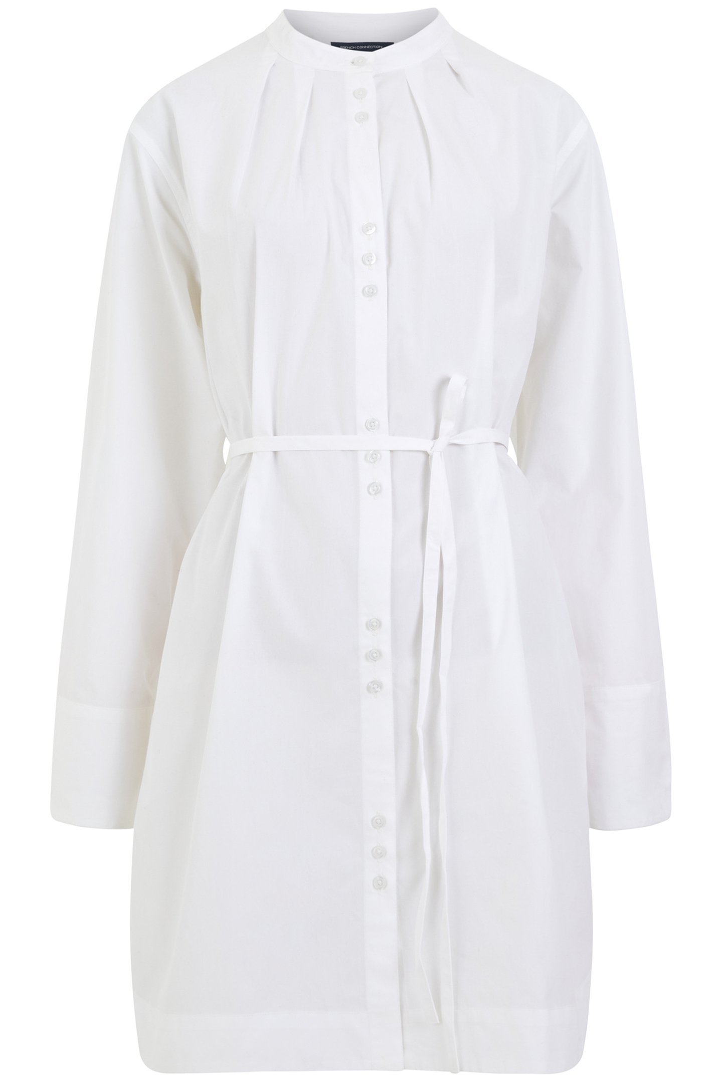 ALISSA COT WIDE SLV SHIRT DRES LINEN WHITE 3