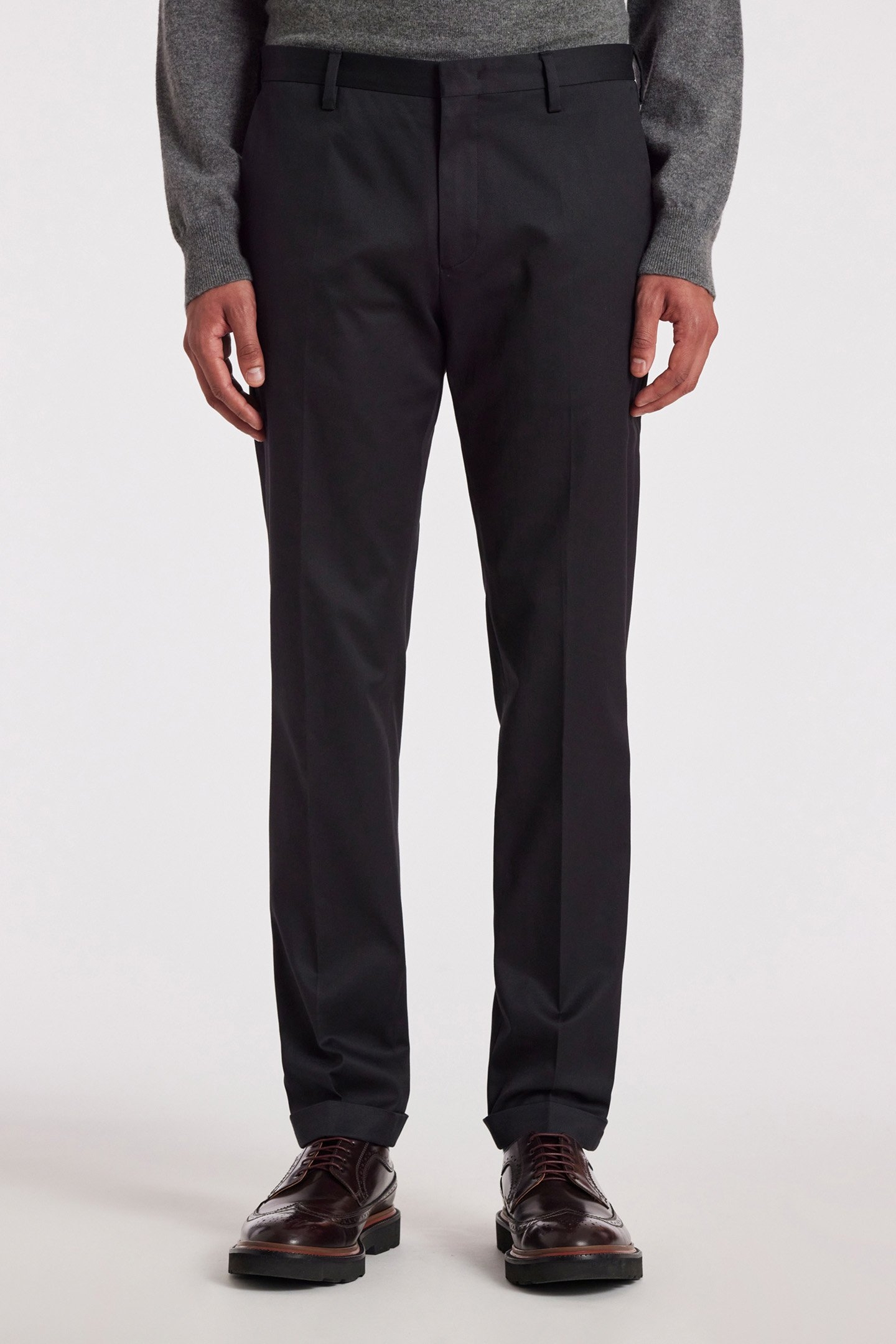 TROUSER BLACK MELANGE 1