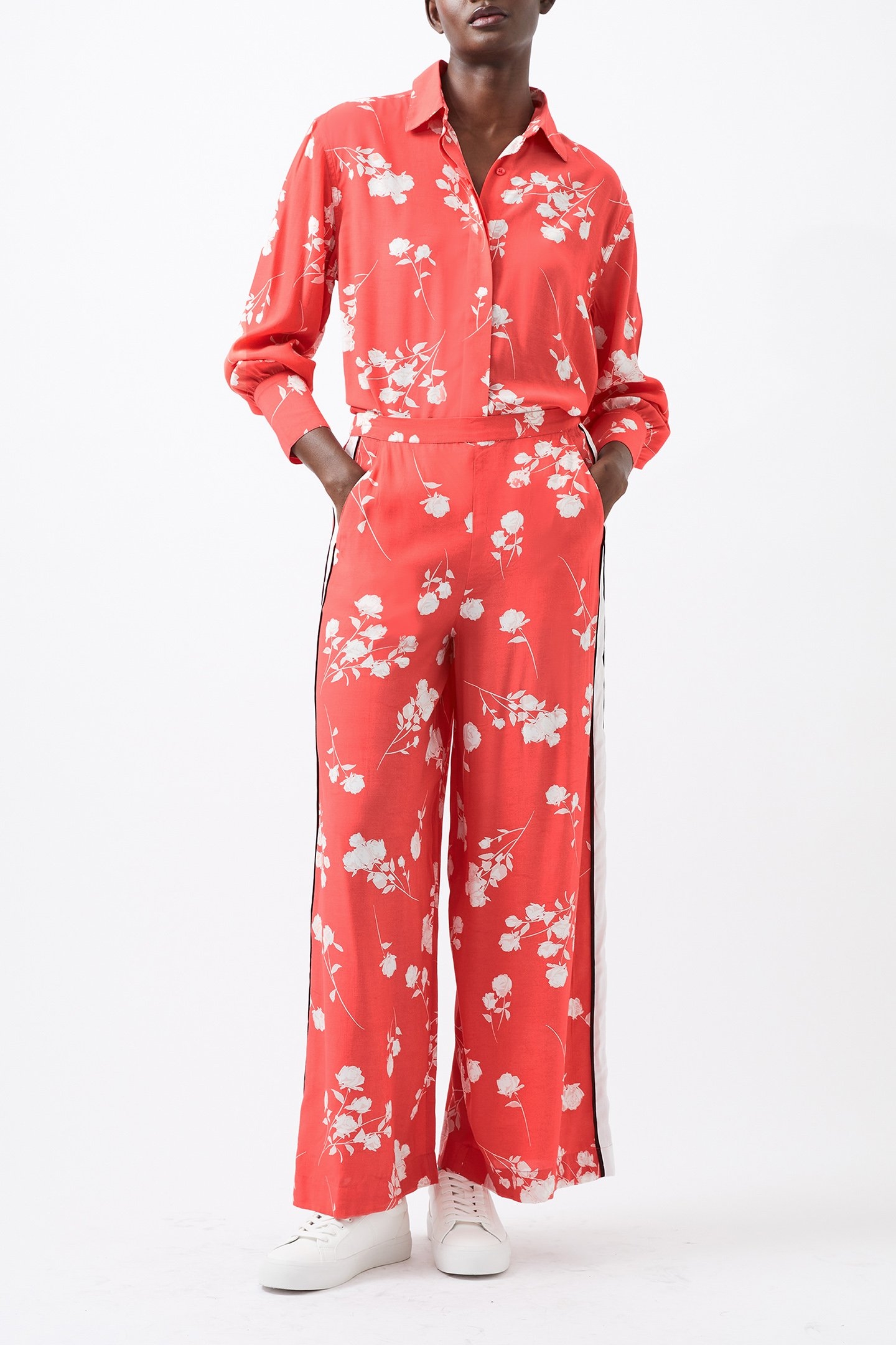 ALESSANDRA DELPHINE TROUSER C RED/WHITE/BLACK ST 1