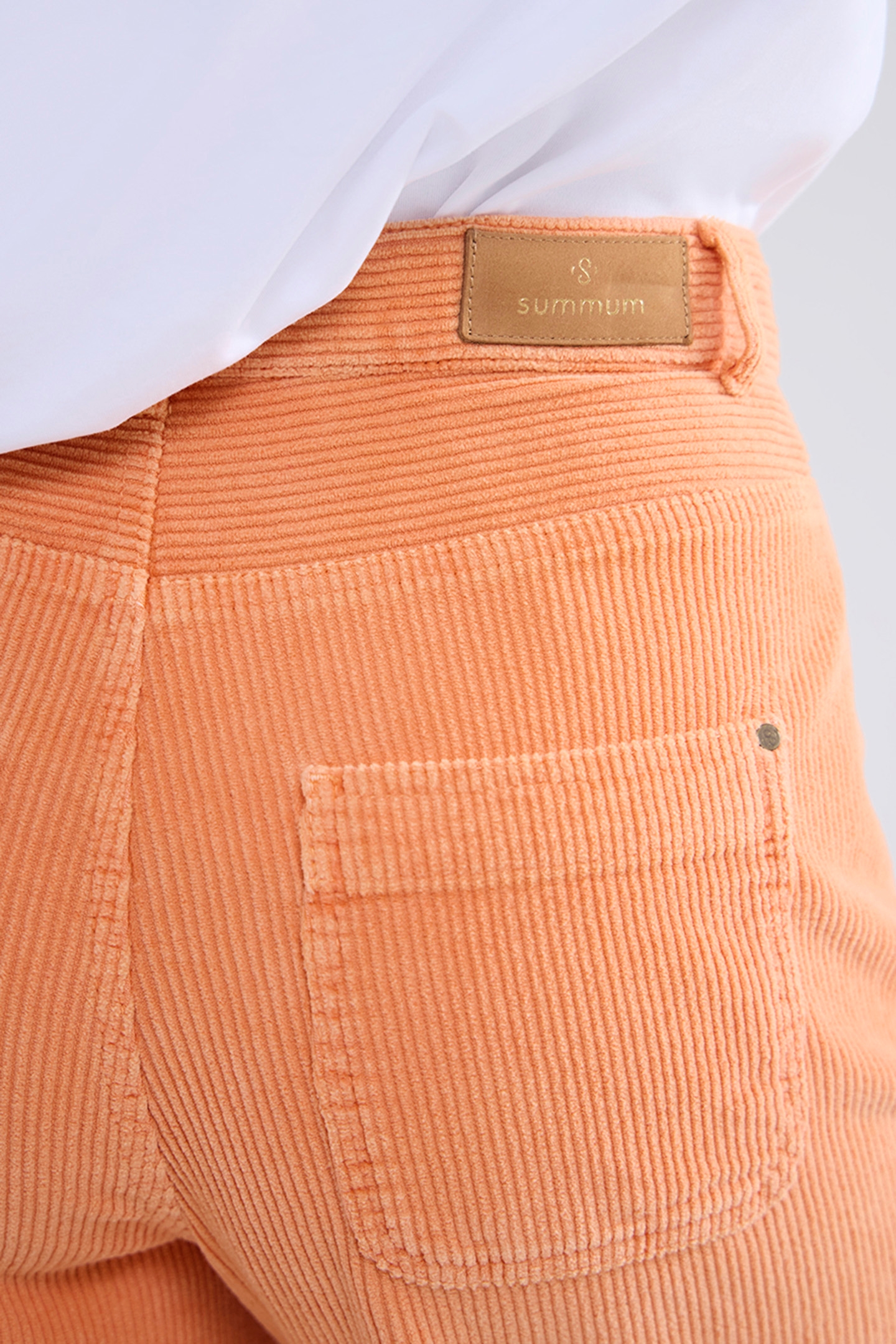 FLARED PANTS FLUID STRETCH CORD REDS 6