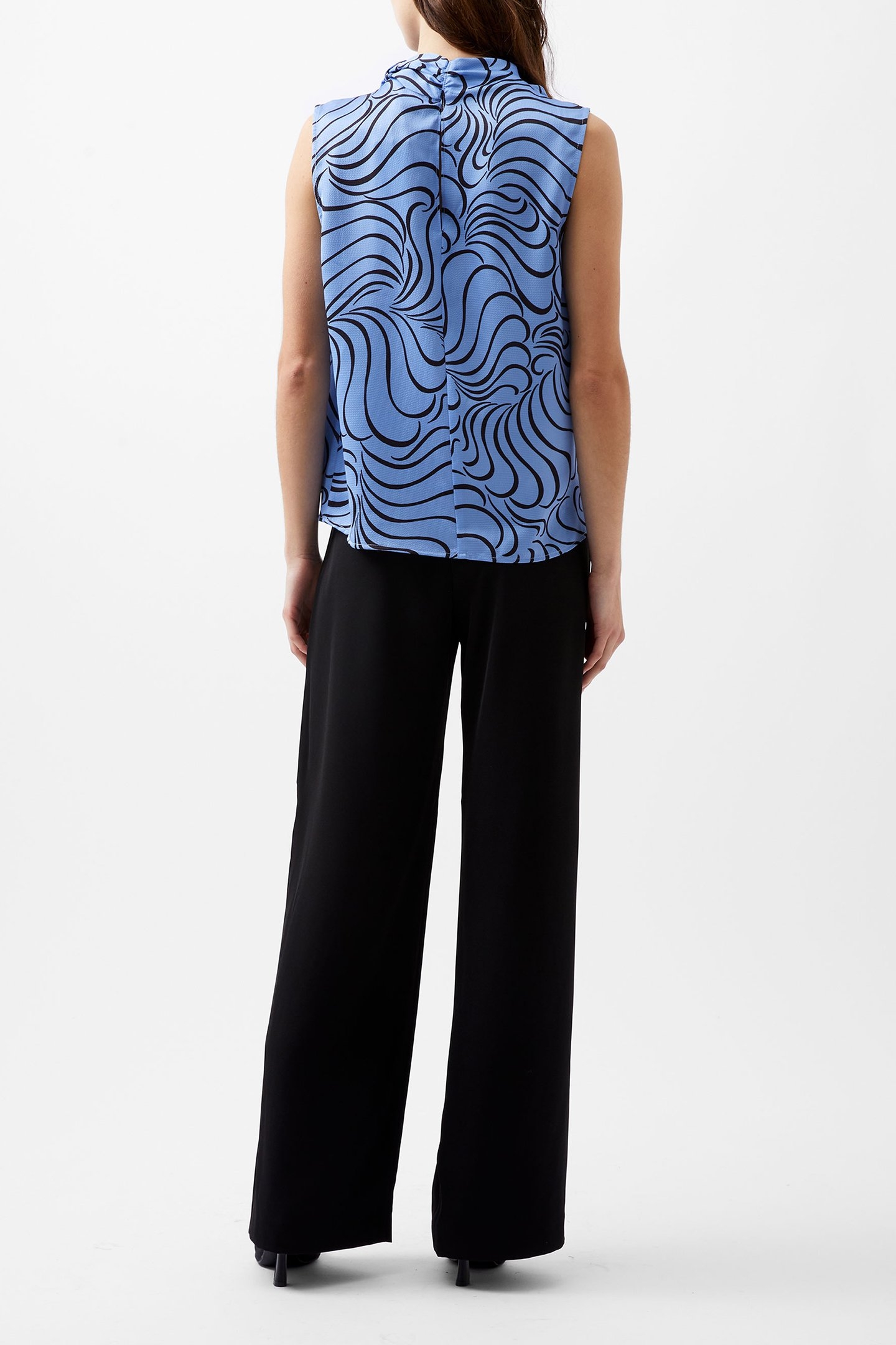 FELECIA ELIZA TOP DUSTED BLUE/BLACKOUT 3