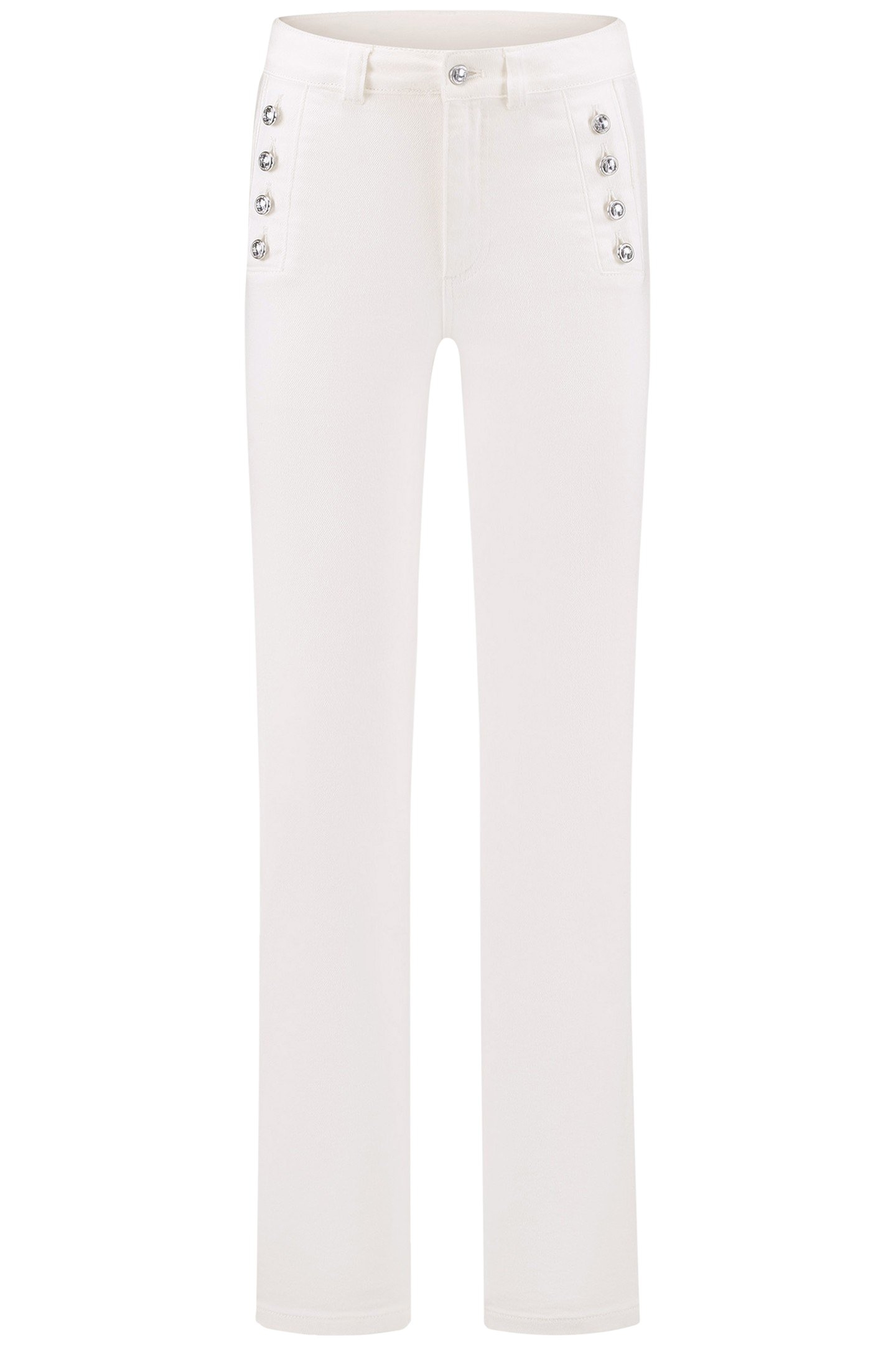 BROOKLYN BUTTON WHITE JEANS BRIGHT WHITE 2