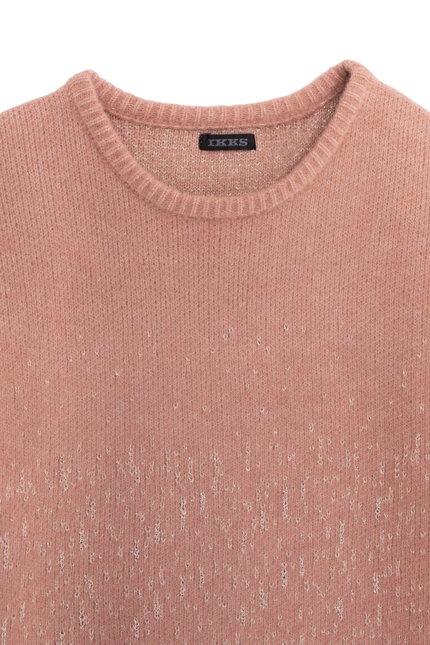 GIRL'S PINK JACQUARD LUREX SWEATER DRESS 3