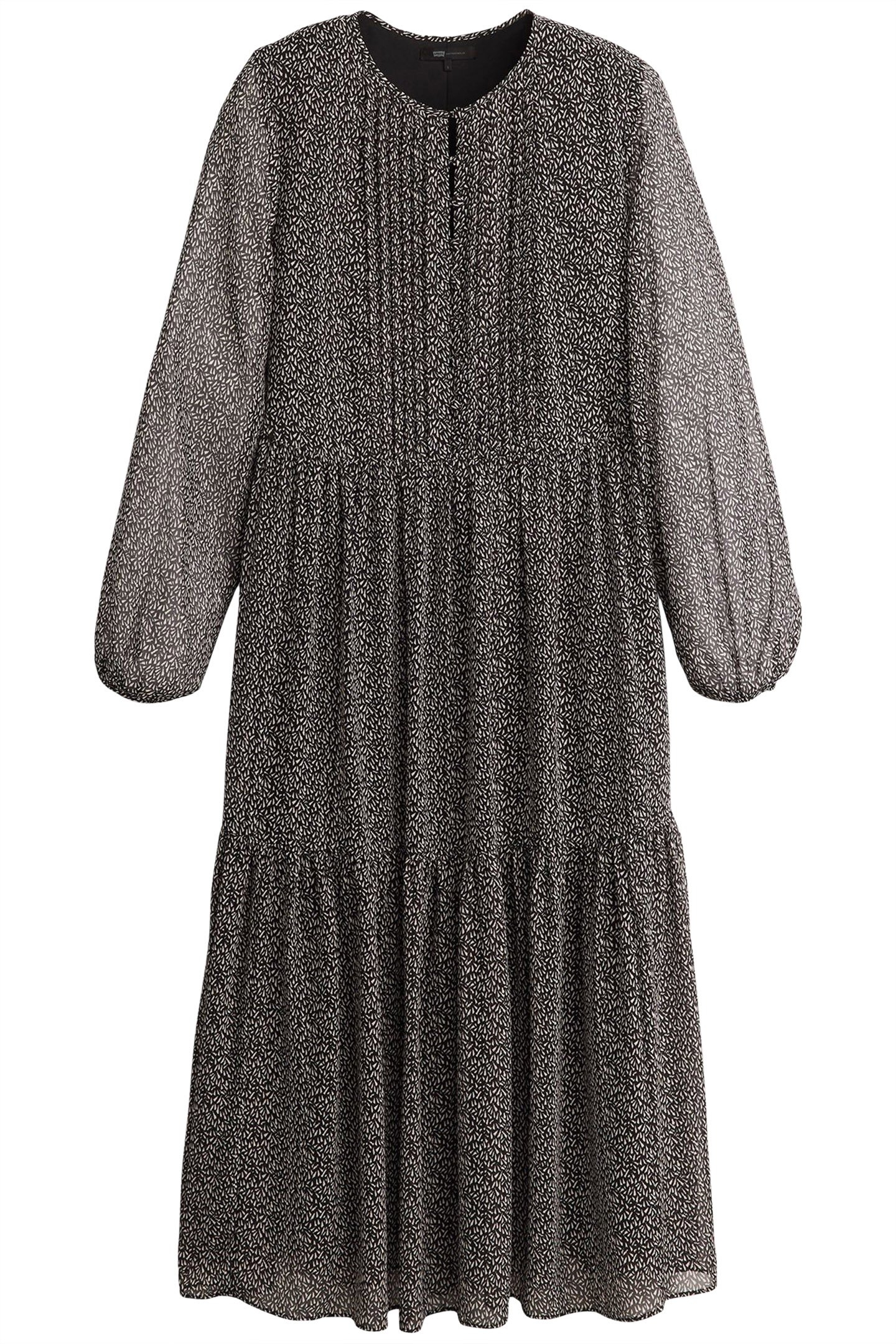 CIELO GEORGETTE DRESS LINO GEO CAVIAR 3