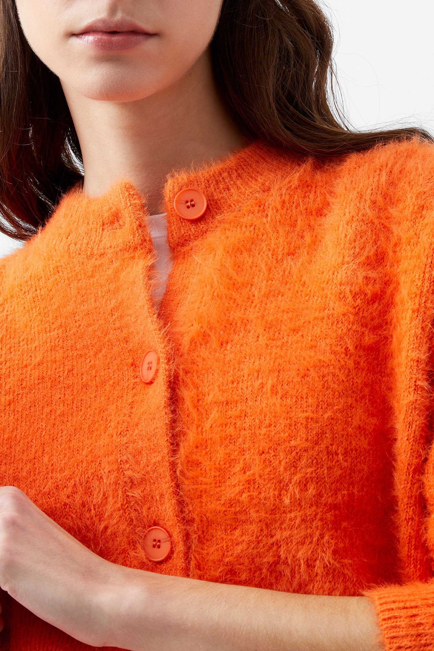 MOLLY FEATHER LS CARDIGAN CORAL ROSE 4