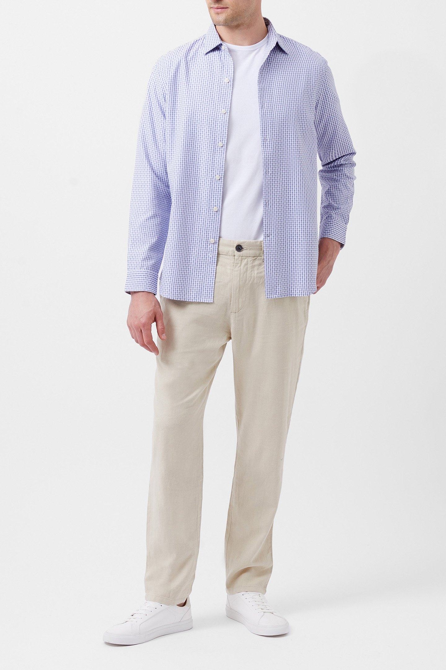 REGULAR FIT/CLASSIC COLLAR BLUE CHECK 2