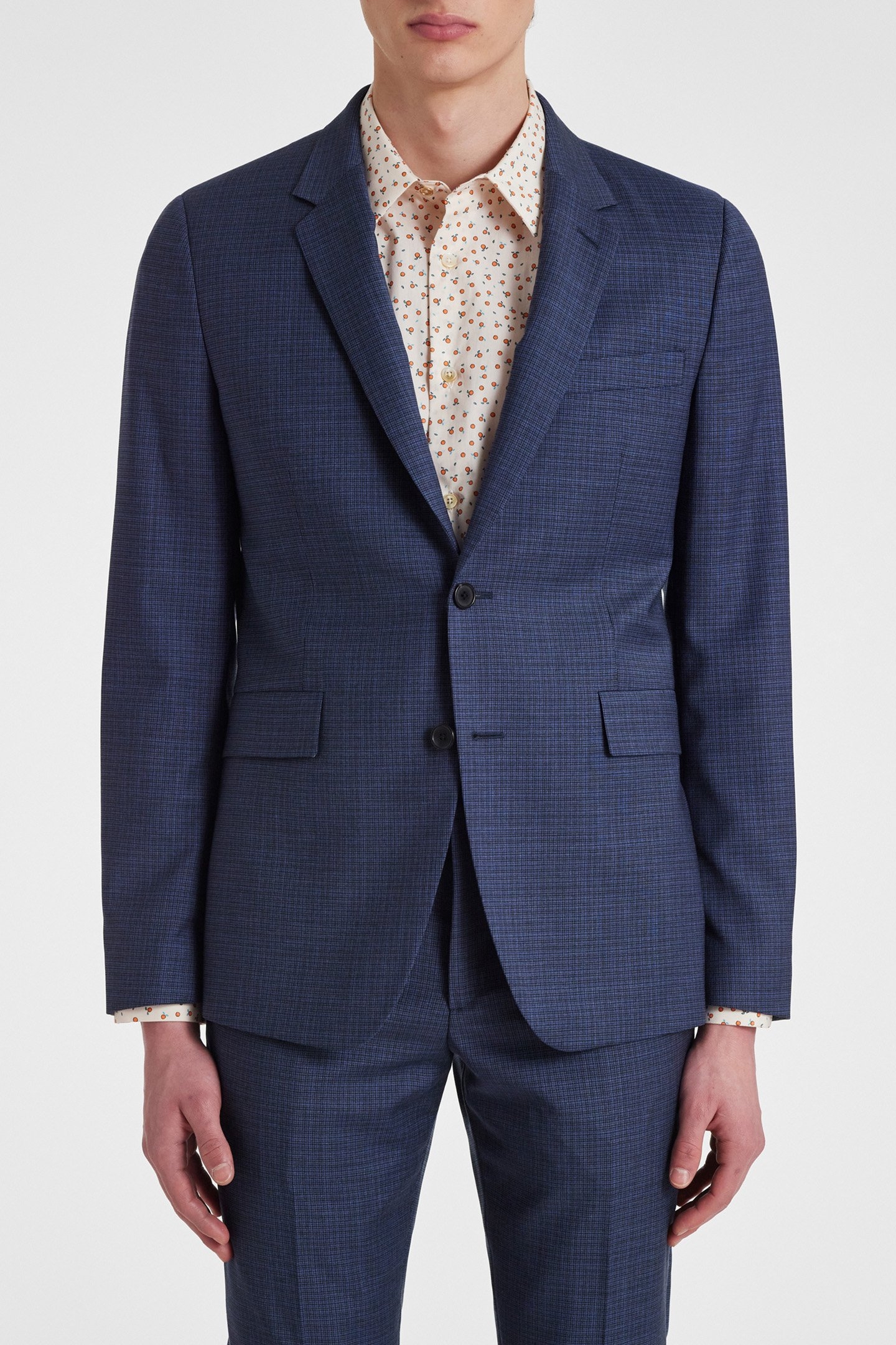 MENS SLIM FIT 2BTN SUIT NAVY 2