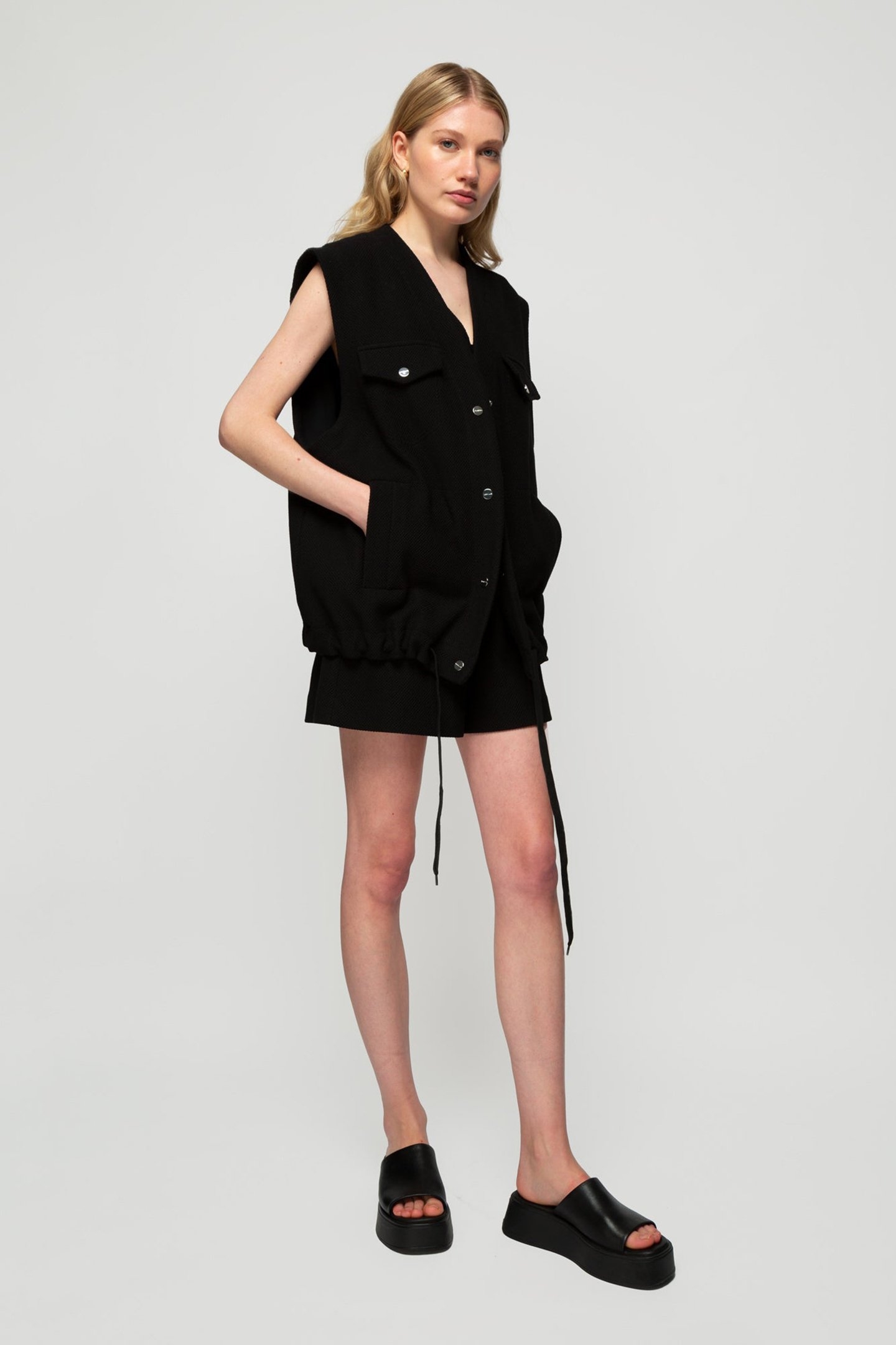 VEST CHUNKY STRUC GILET BLACK 4