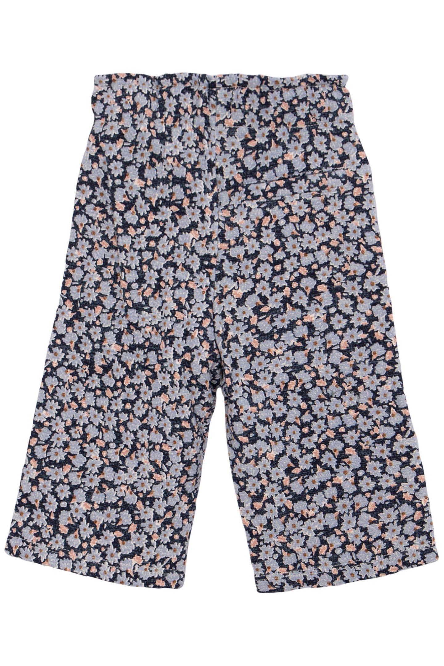 ORGANIC COTTON NAVY PANTS LAVENDER FLOWERS BABY GIRL 2