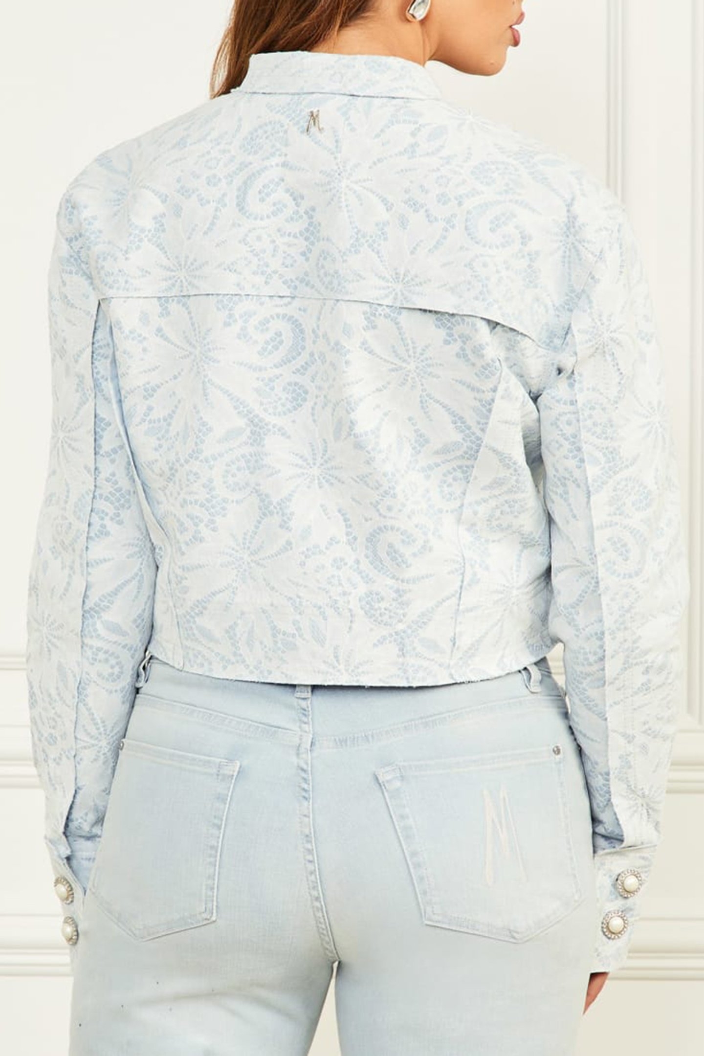 GLAM ROMANTICA JACKE LIGHT WASH DENIM LAC 2