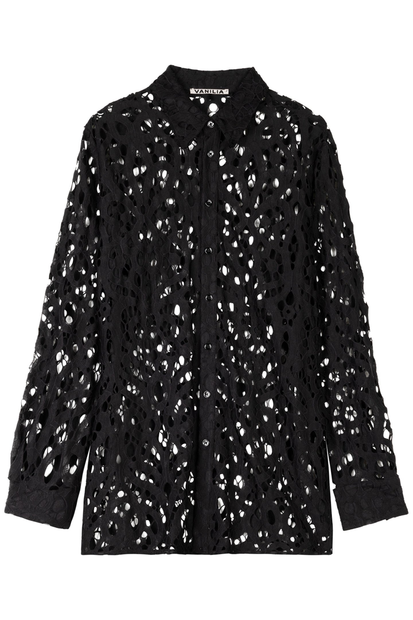 LACE TUNIC BLOUSE BLACK 4