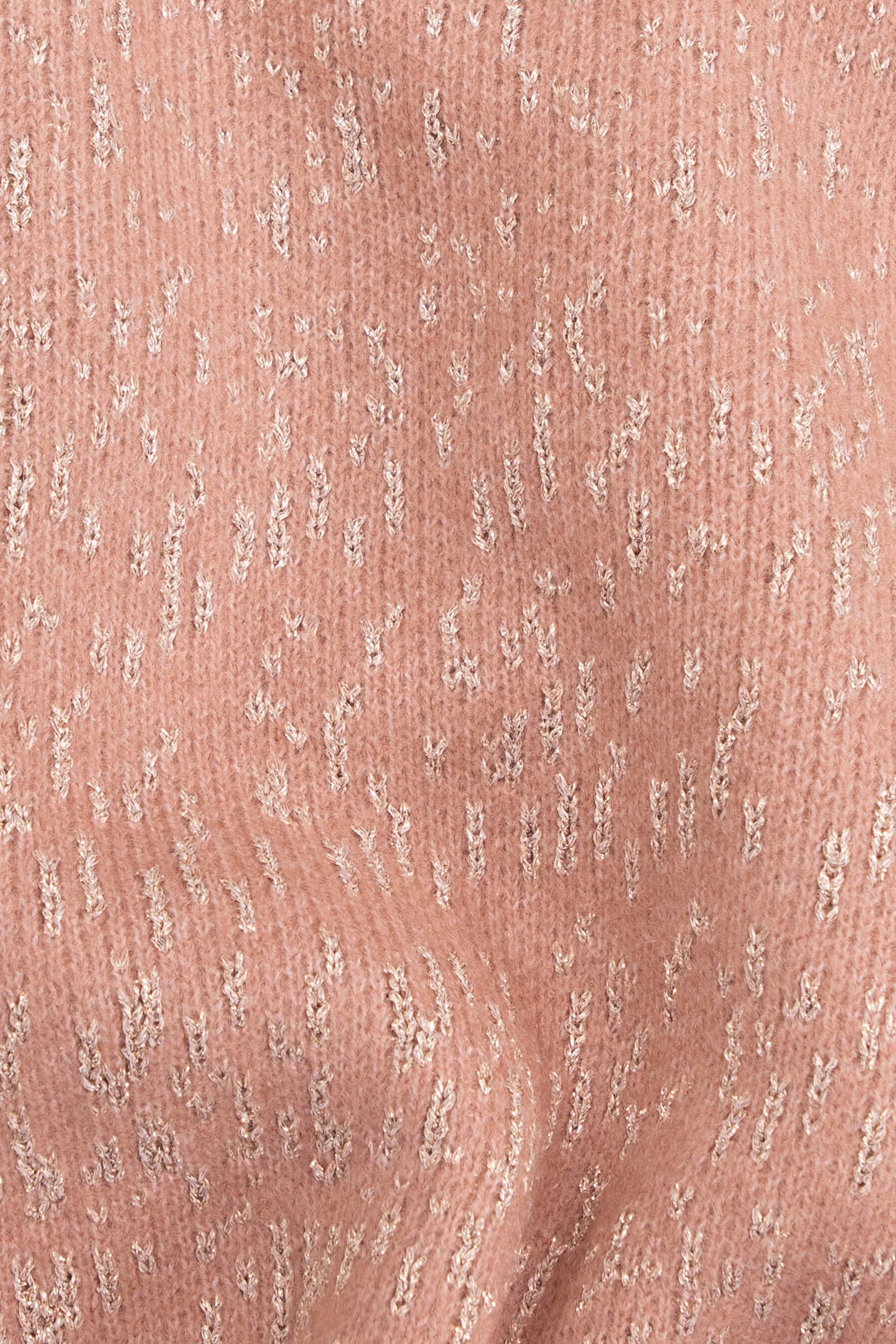 GIRL'S PINK JACQUARD LUREX SWEATER DRESS 7