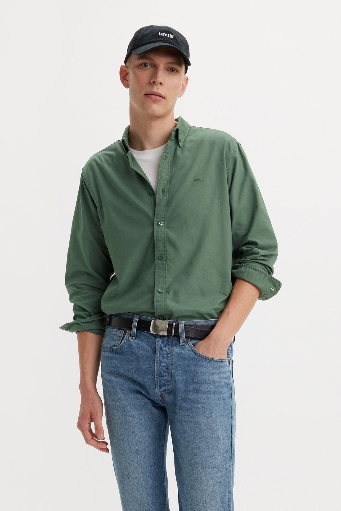 AUTHENTIC BUTTON DOWN MILL FOREST GARMEN 1