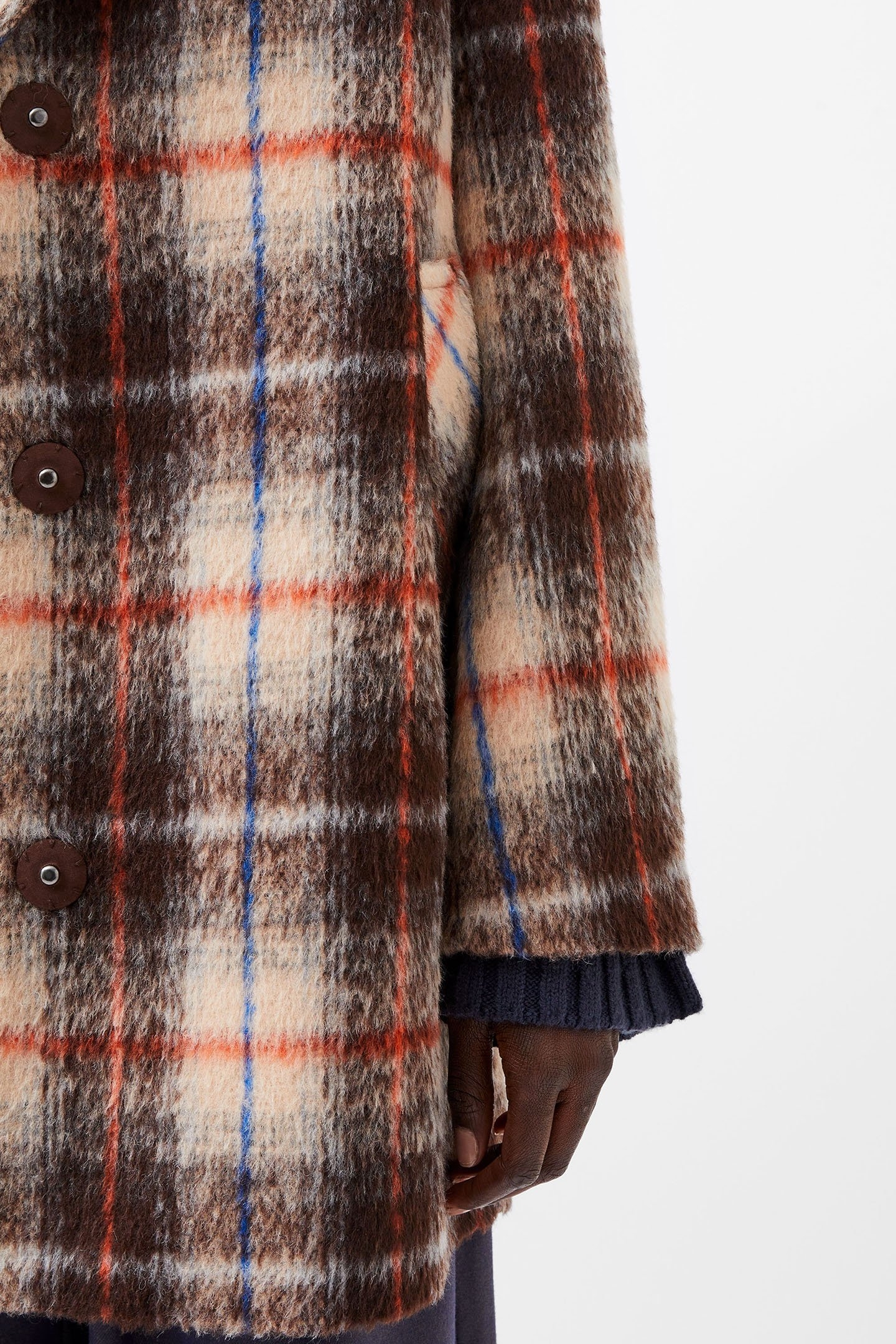 BLAKE CHECK COAT BLACK MULTI 4