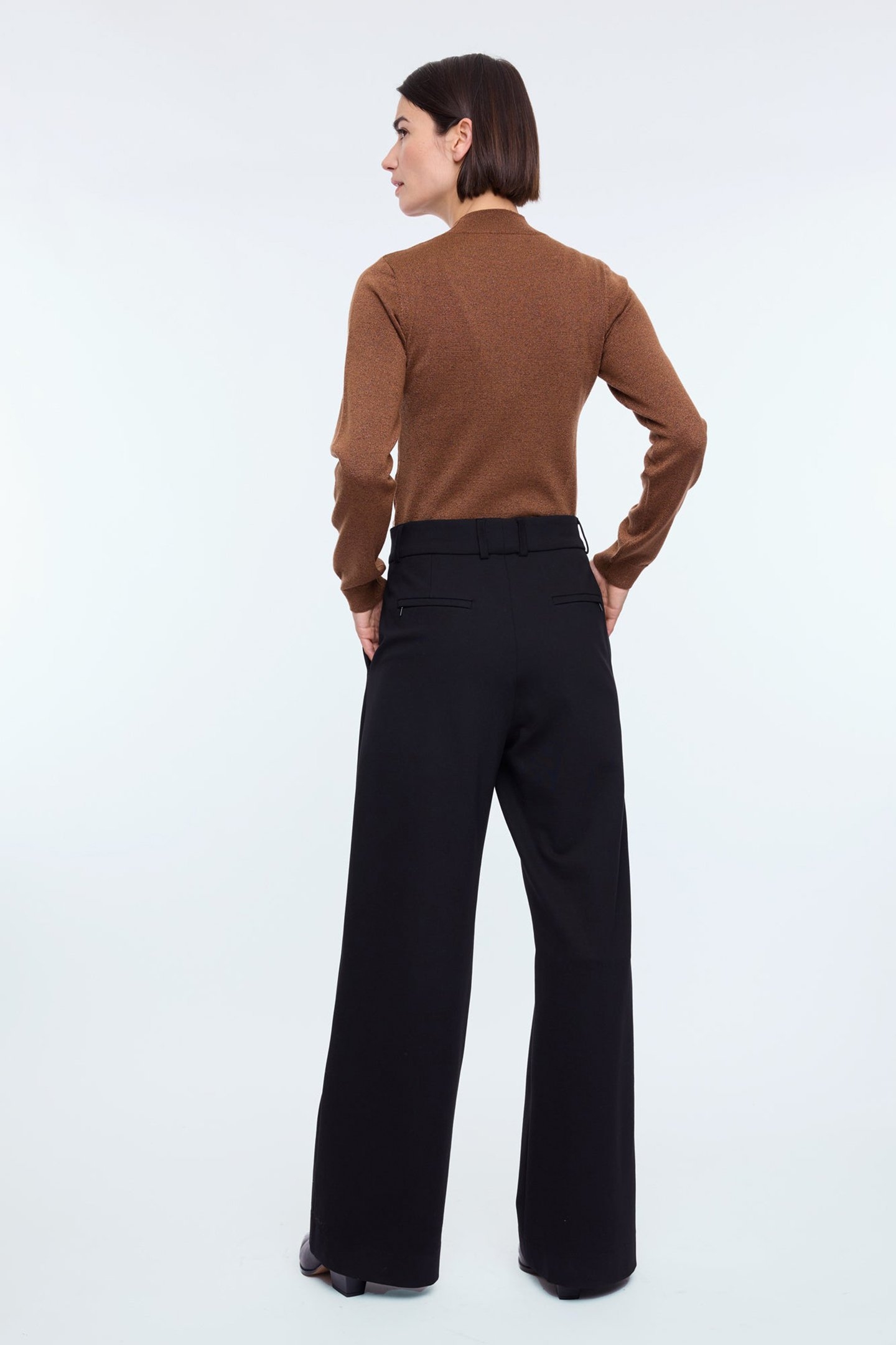 TRUI MOCKNECK SPARKLE LONGSLV HAZELWOOD BROWN 3