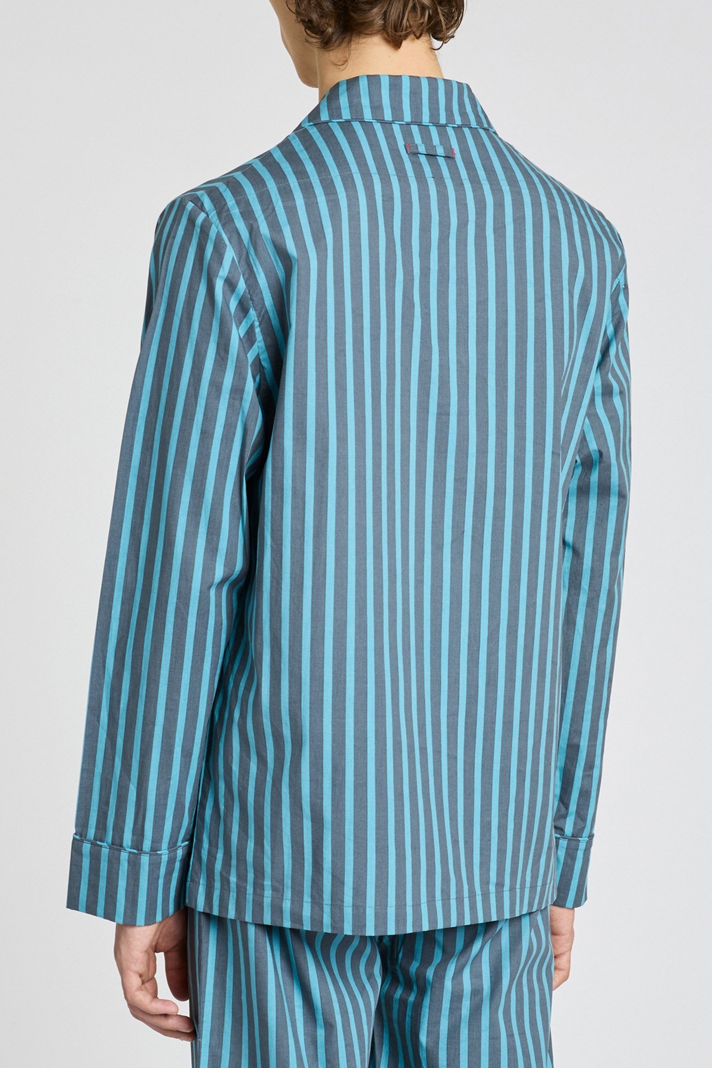 UNISEX PJ TOP L/SLV INKY BLUE 2