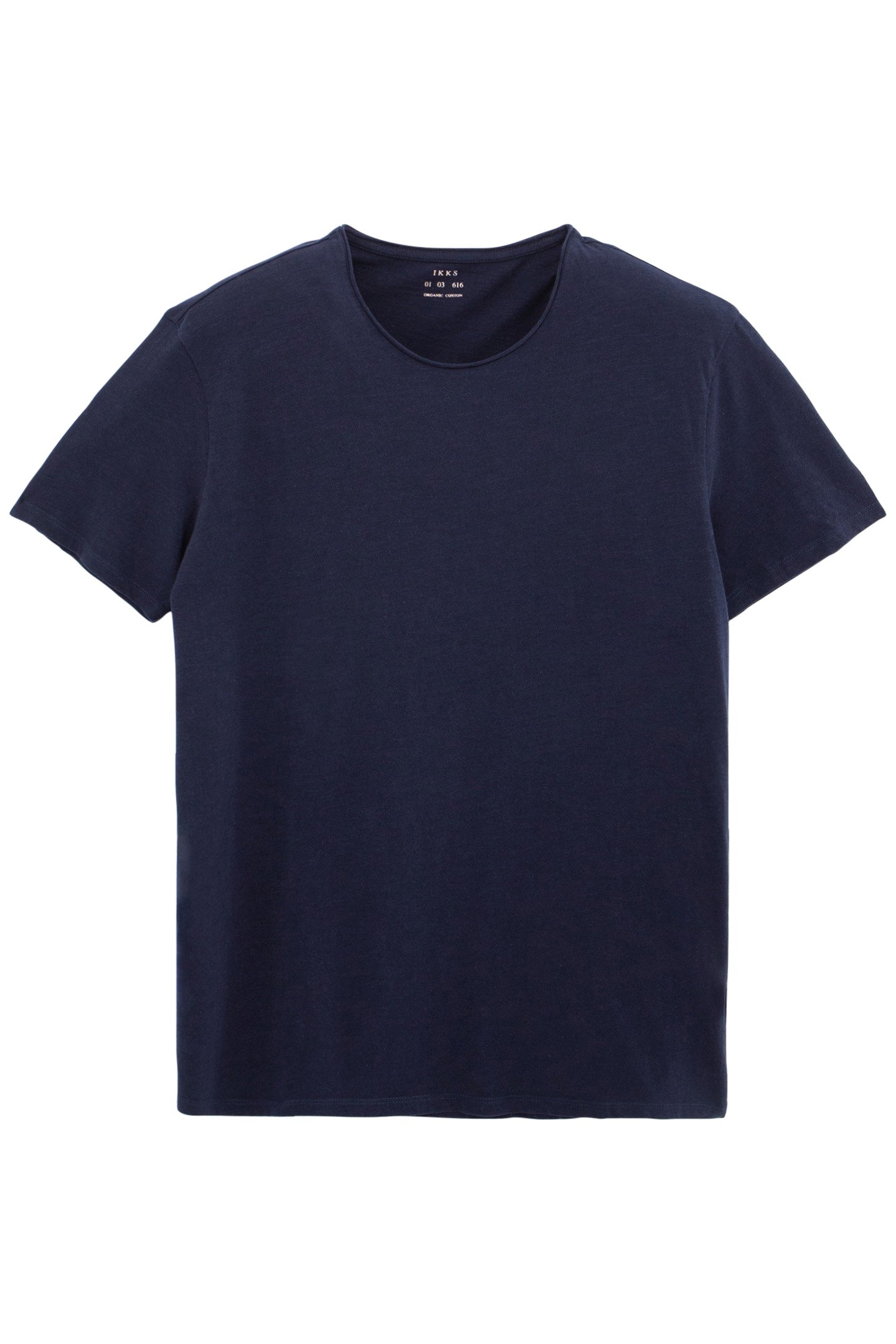 INDIGO ORGANIC COTTON ESSENTIAL ROUND-NECK T-SHIRT 4