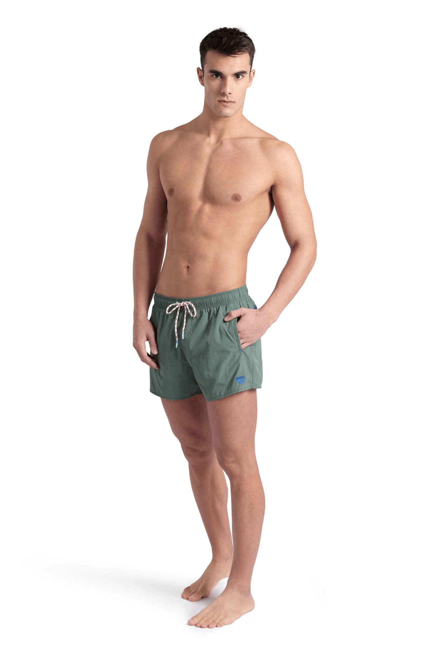 MEN'S ARENA PRO_FILE BEACH X-SHORT SAGE-ROYAL-JADE-GREEN QUA 3