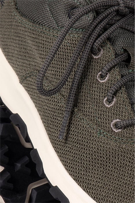 WINSOR PARK LOW LACE UP SNEAKER DARK GREEN KNIT 4