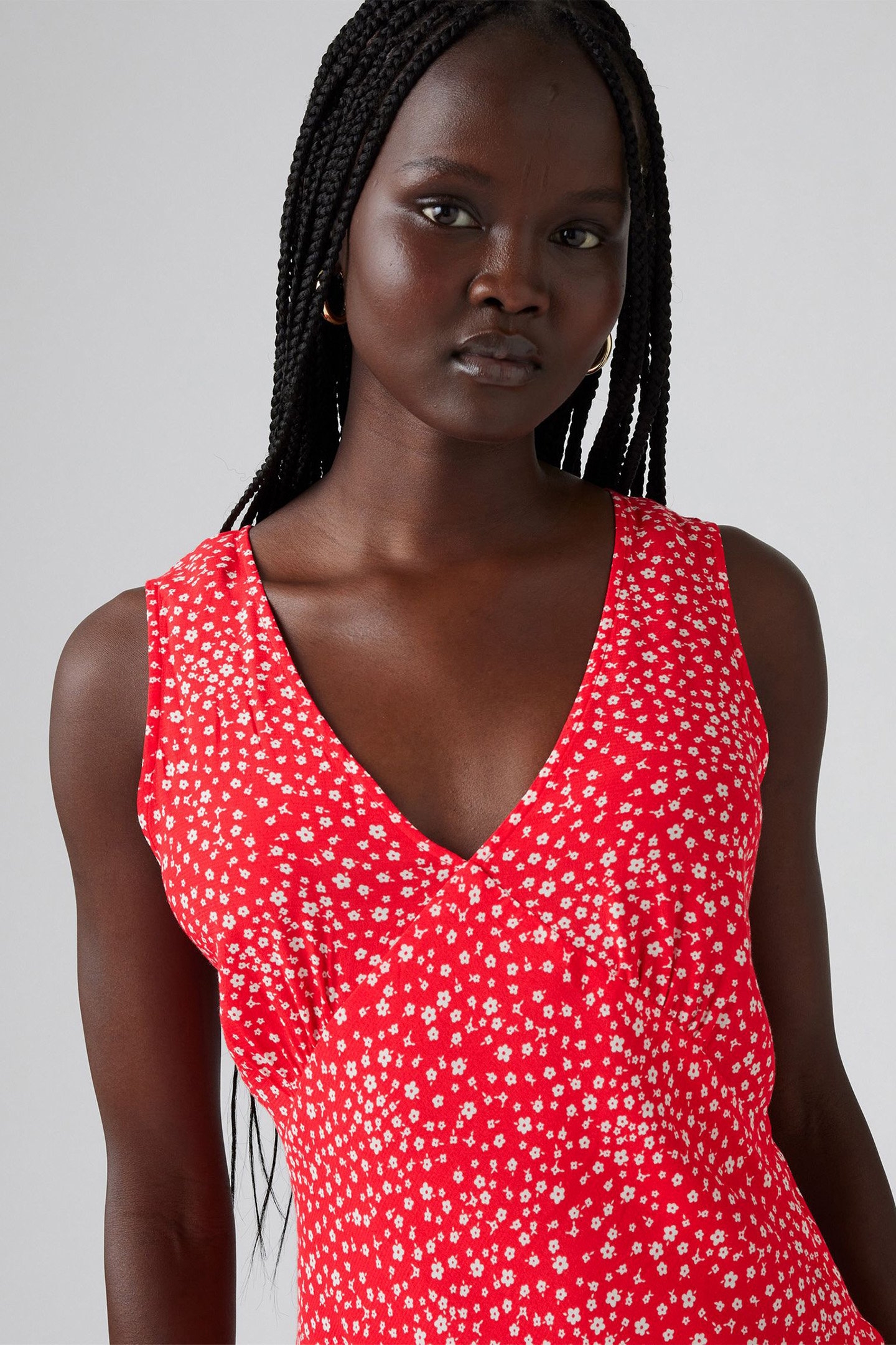 ATALIA SLIP DRESS SCATTERED FLORAL HIGH 5