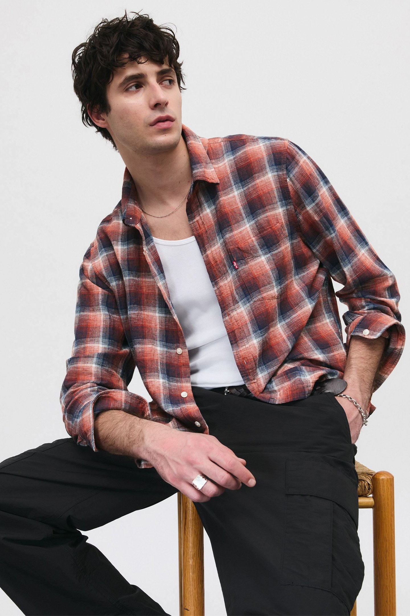 SUNSET 1 POCKET STANDARD NOLAN PLAID DRESS 5