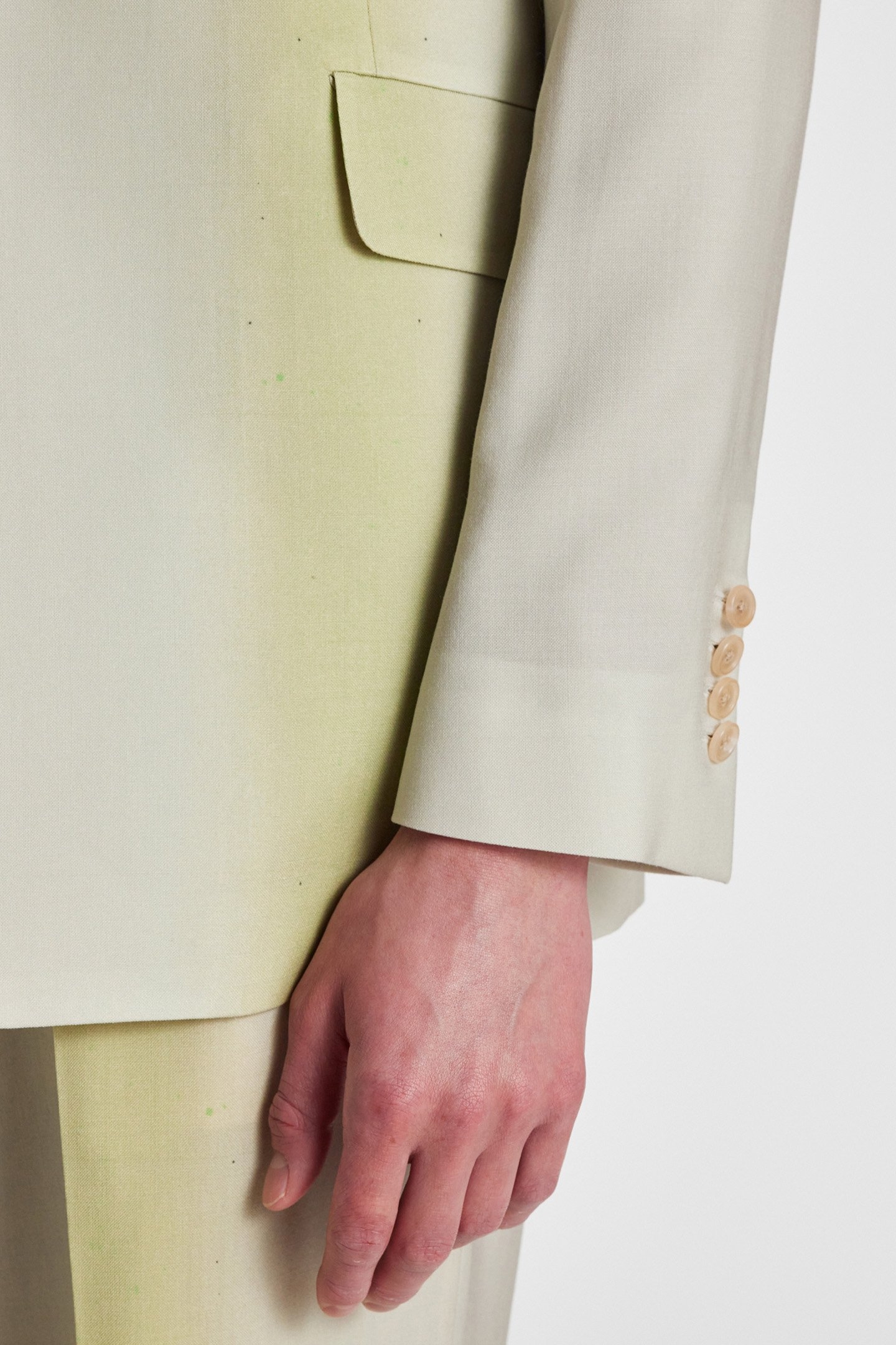 MENS 2 BUTTON JACKET LIGHT BEIGE 6