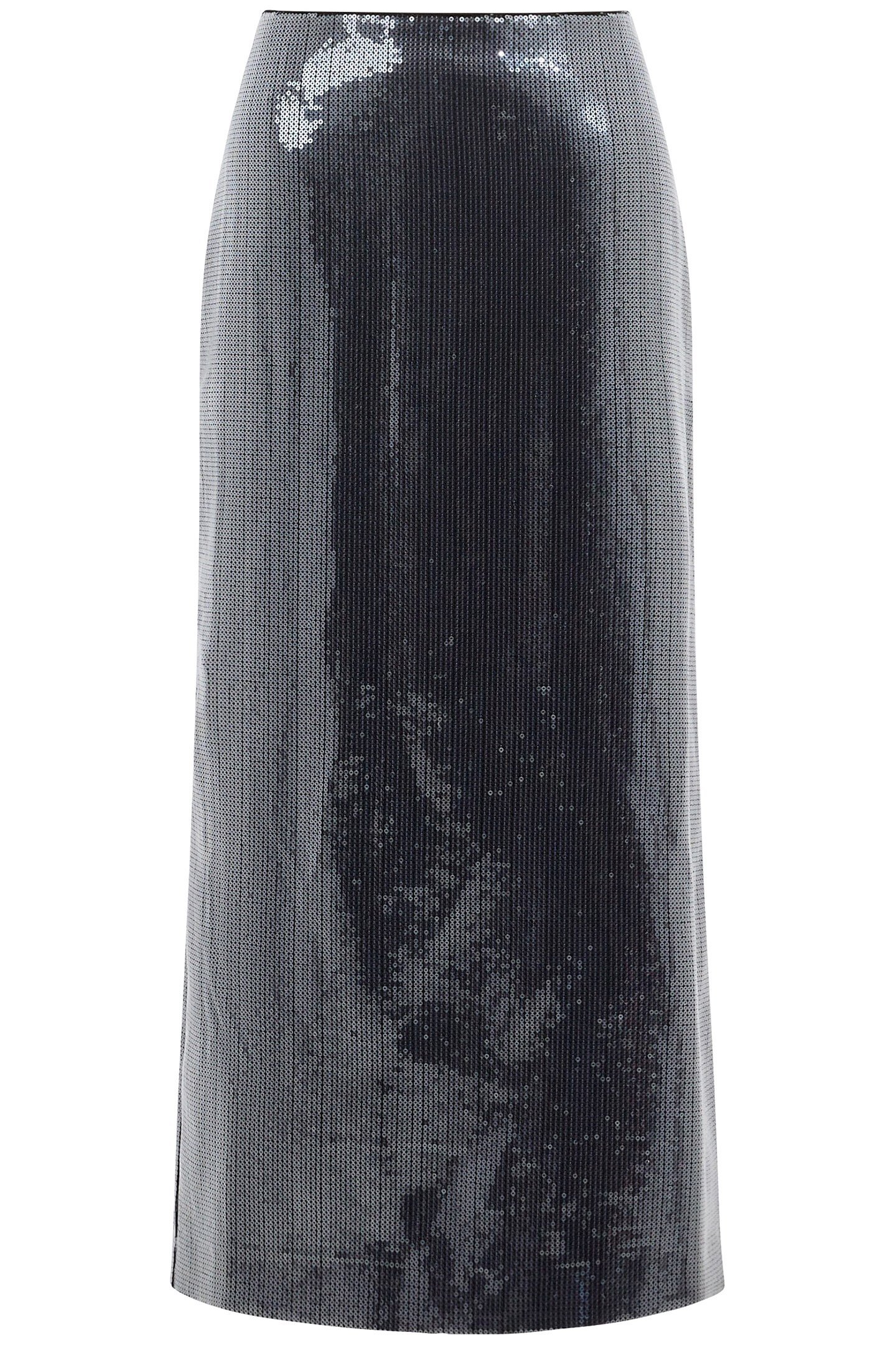 AMY SEQUIN MIDI SKIRT GUNMETAL 4