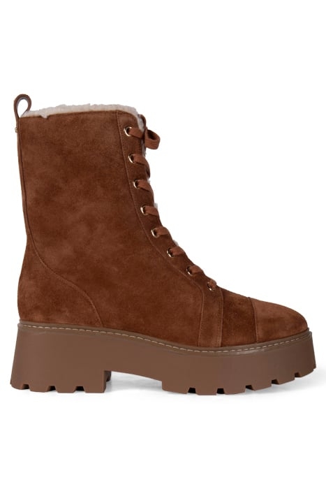 BLAKE LACE UP BOOT IN TAN LEATHER 1