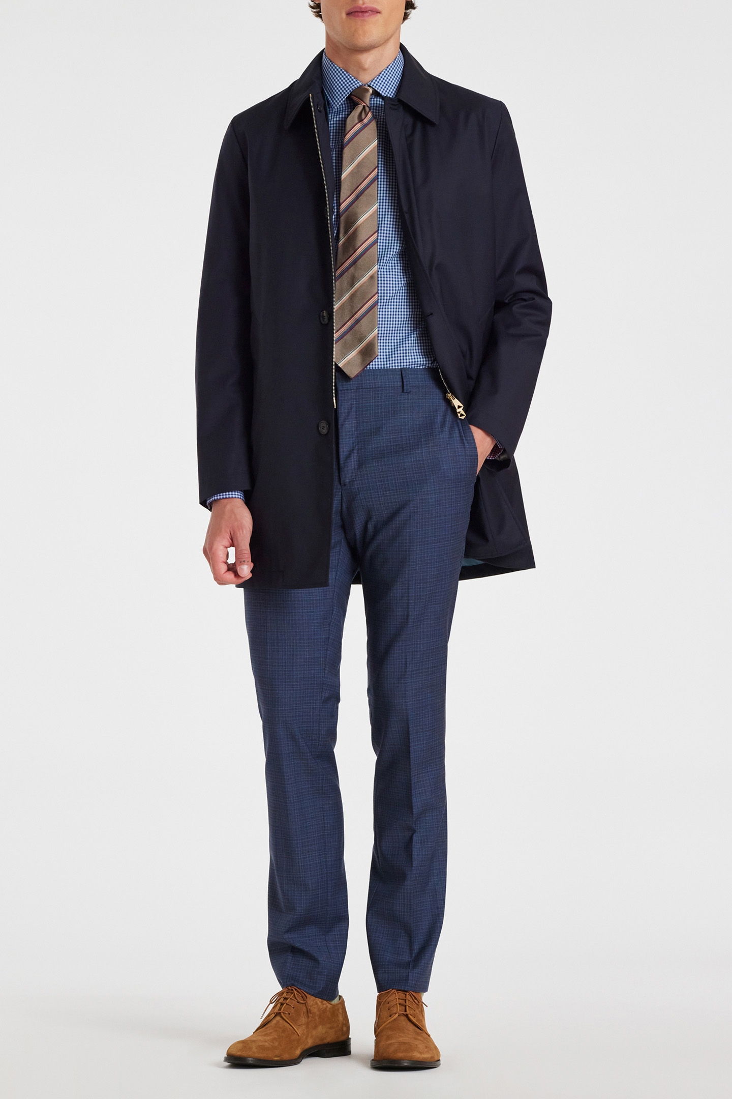 MENS S/C TAILORED FIT SHIRT LIGHT BLUE 4