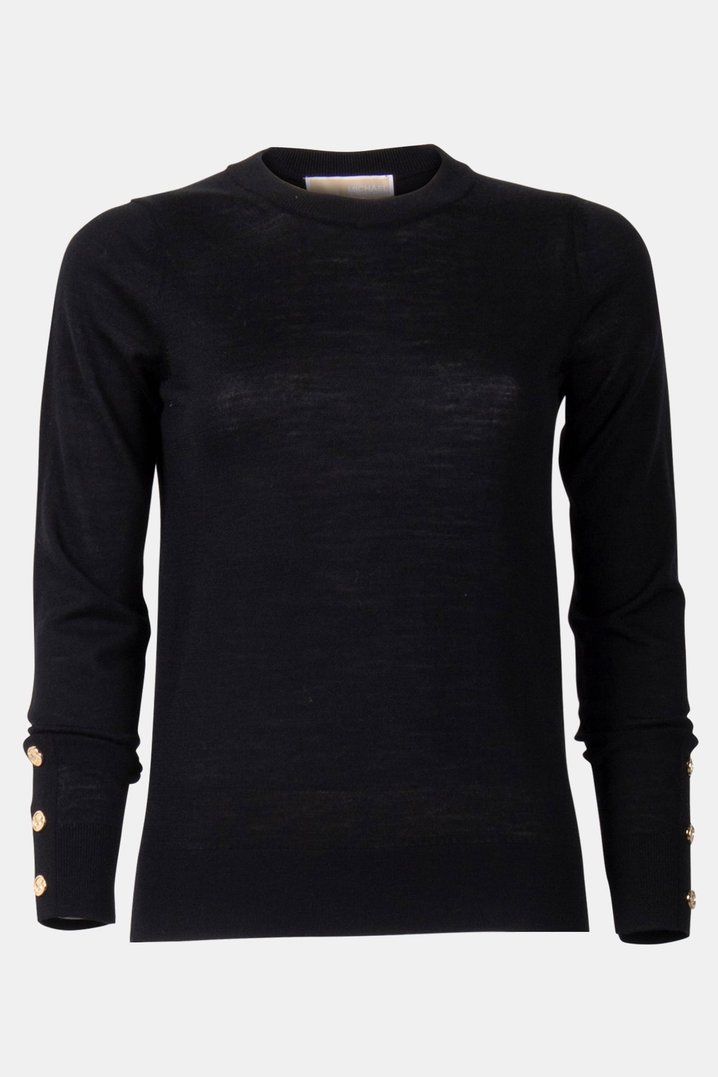 MERINO SNAP SLV LS SWEATER BLACK 4
