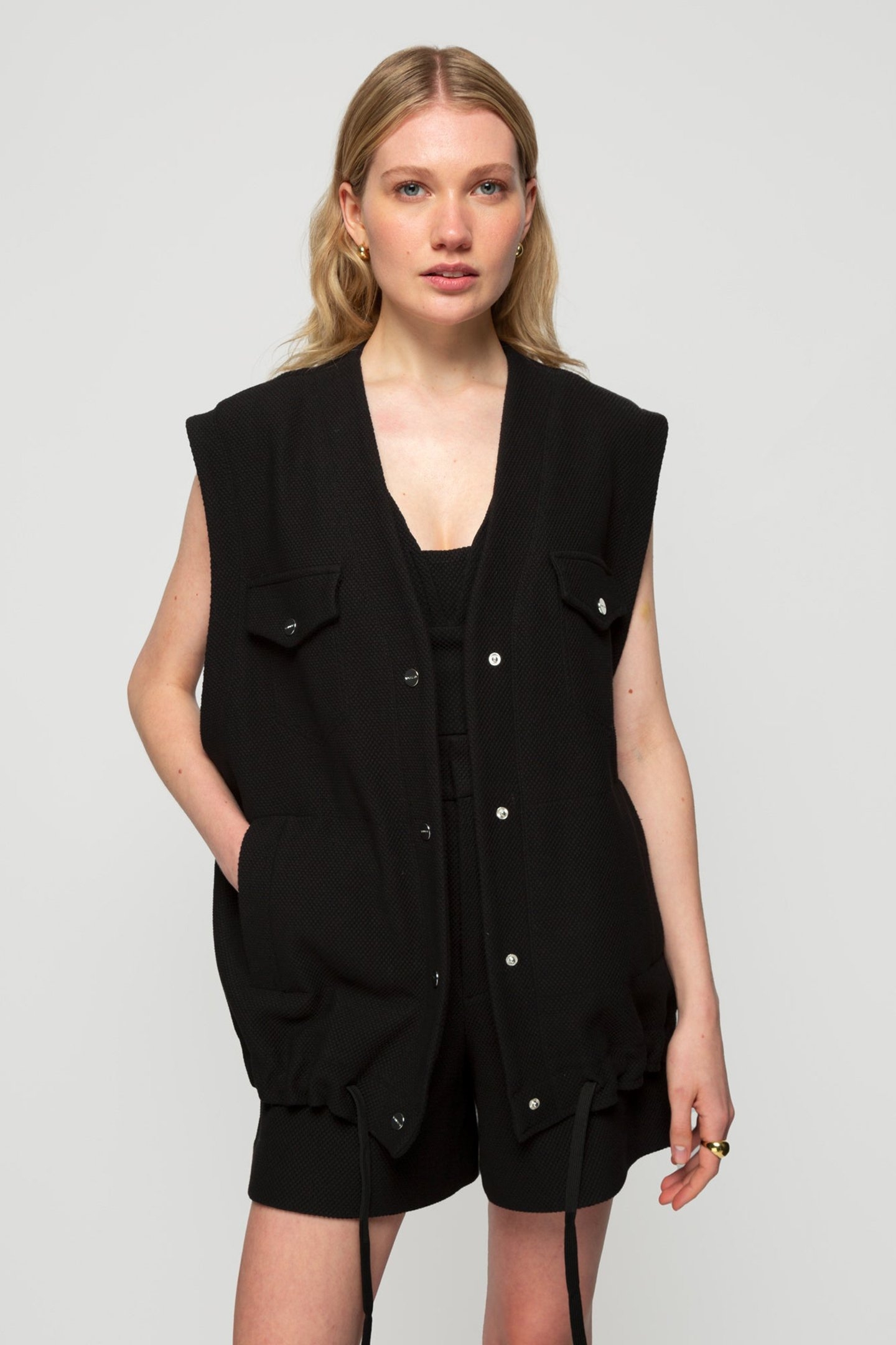 VEST CHUNKY STRUC GILET BLACK 6