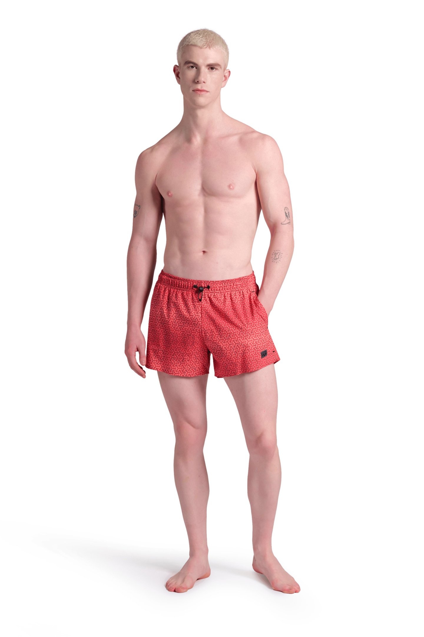 MEN'S ARENA EVO BEACH X-SHORT AO ASTRO RED MULTI 3